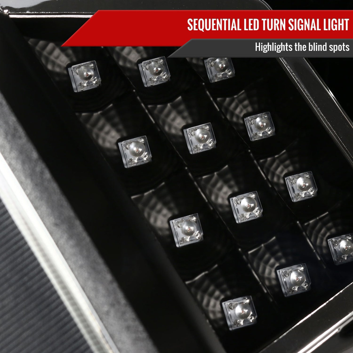 2014-2021 Toyota Tundra LED CBar Projector Headlights Turn Signal Lights Black