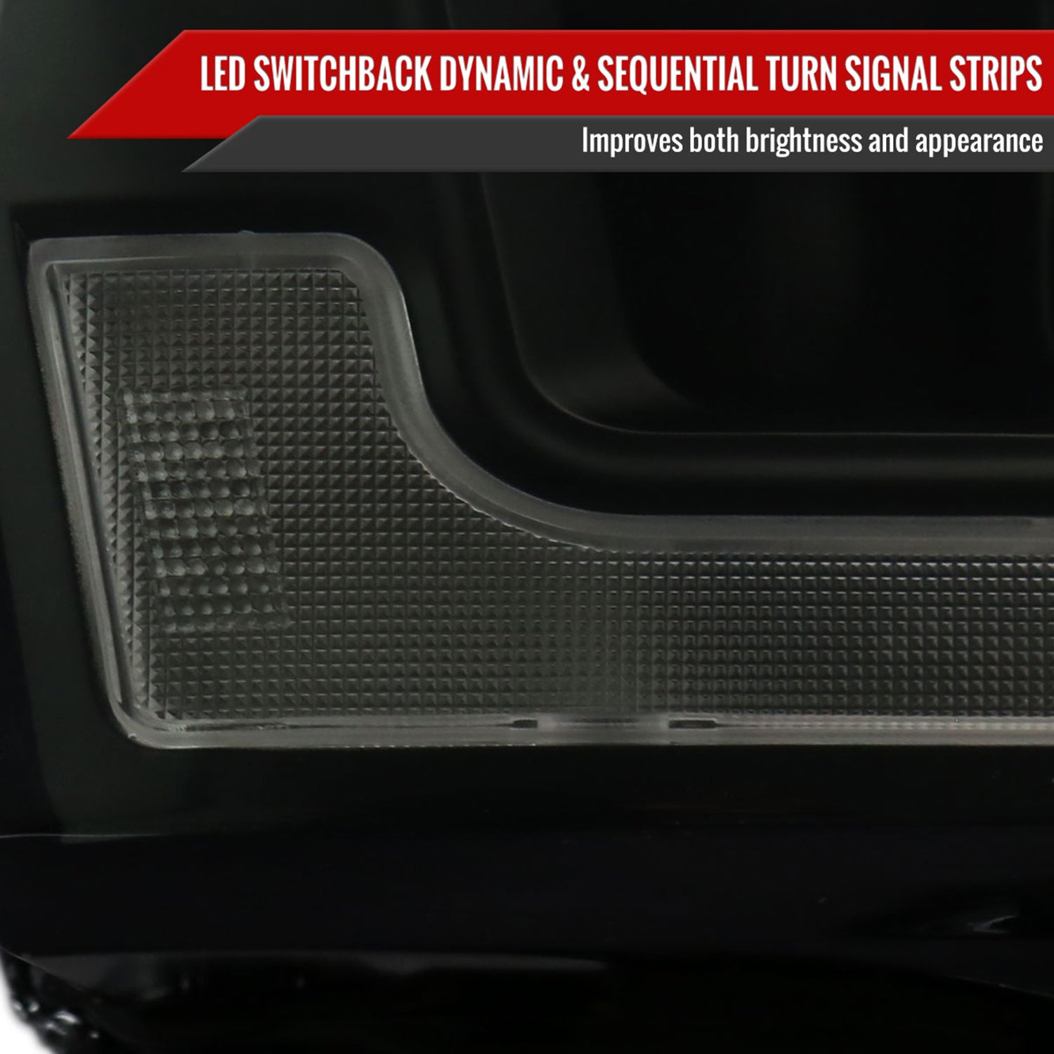 2019-2024 Dodge RAM 2500/3500/4500/5500 LED Signal Projector Headlights Smoke