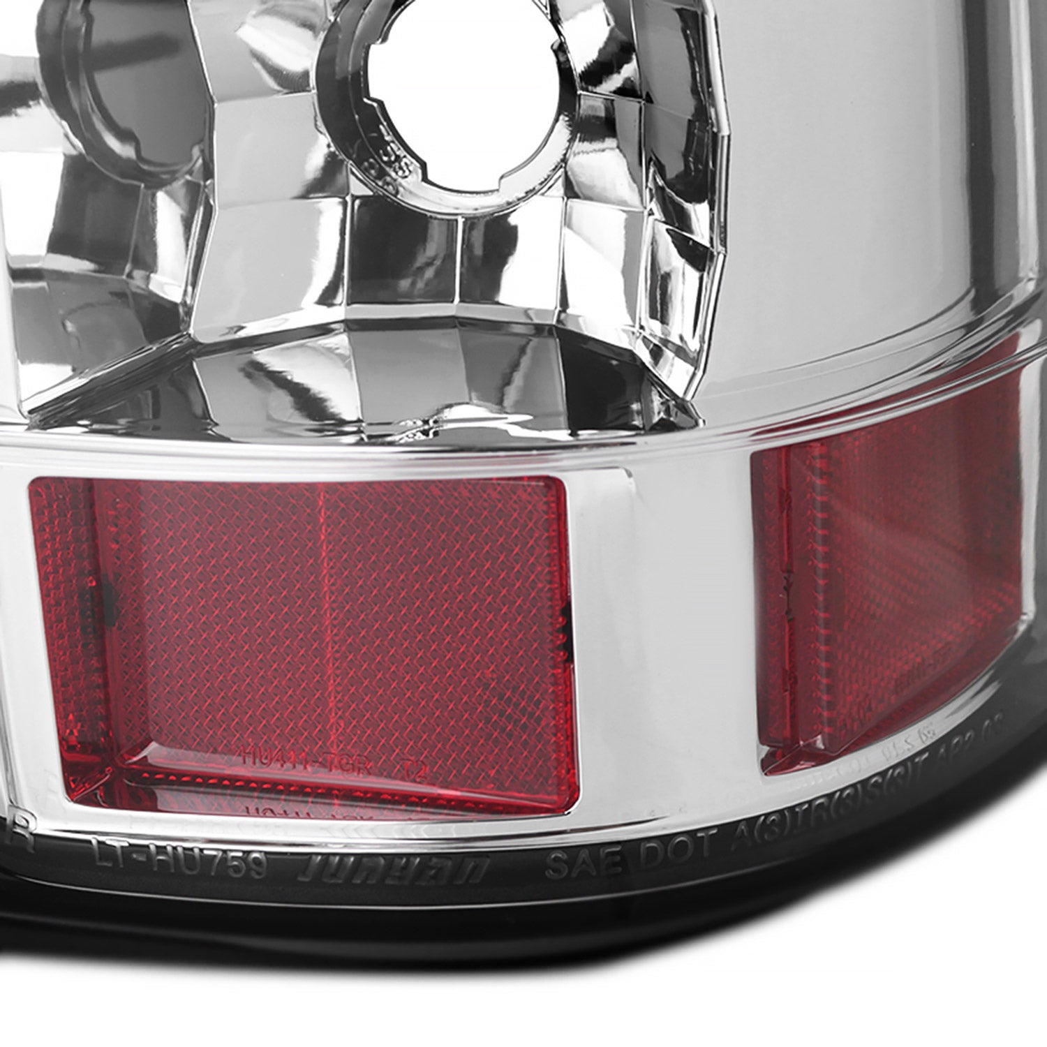 2003-2006 Chevrolet Silverado LED Tail Lights Chrome Housing/Clear Lens