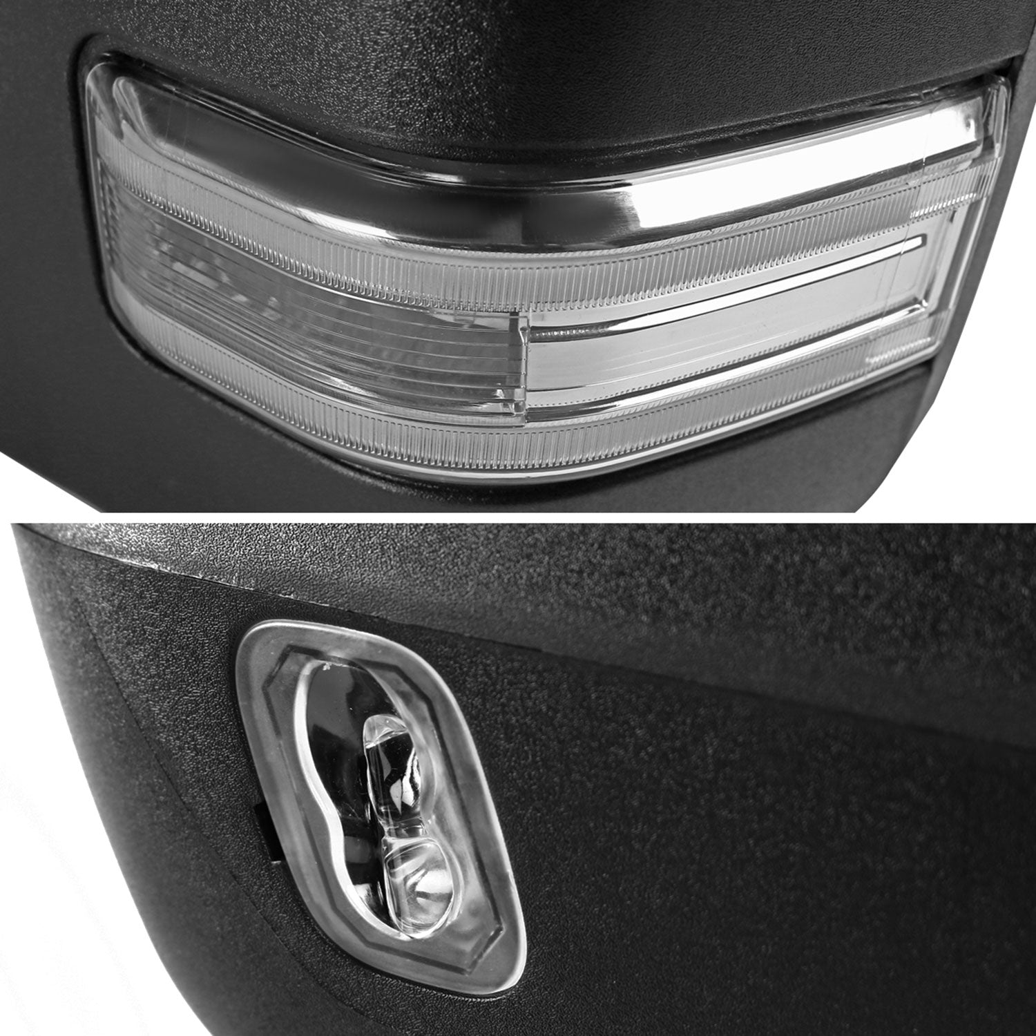 2015-2020 Ford F-150 Heated Towing Mirrors Clear Lens Sequential &Turn Signal