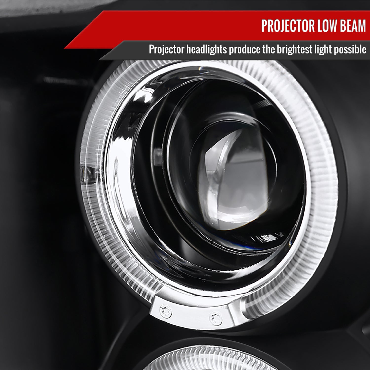 2009-2018 Dodge RAM 1500 / RAM 2500 3500 Dual Halo Headlights Matte Black