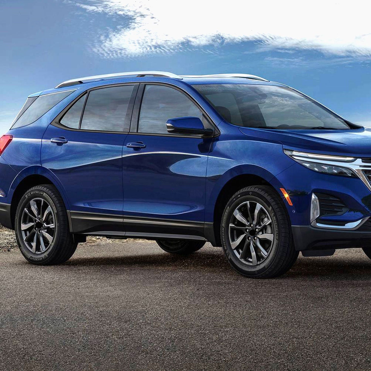 2022-2024 Chevrolet Equinox Window Trim Set Gloss Black 8Pcs ABS Plastic