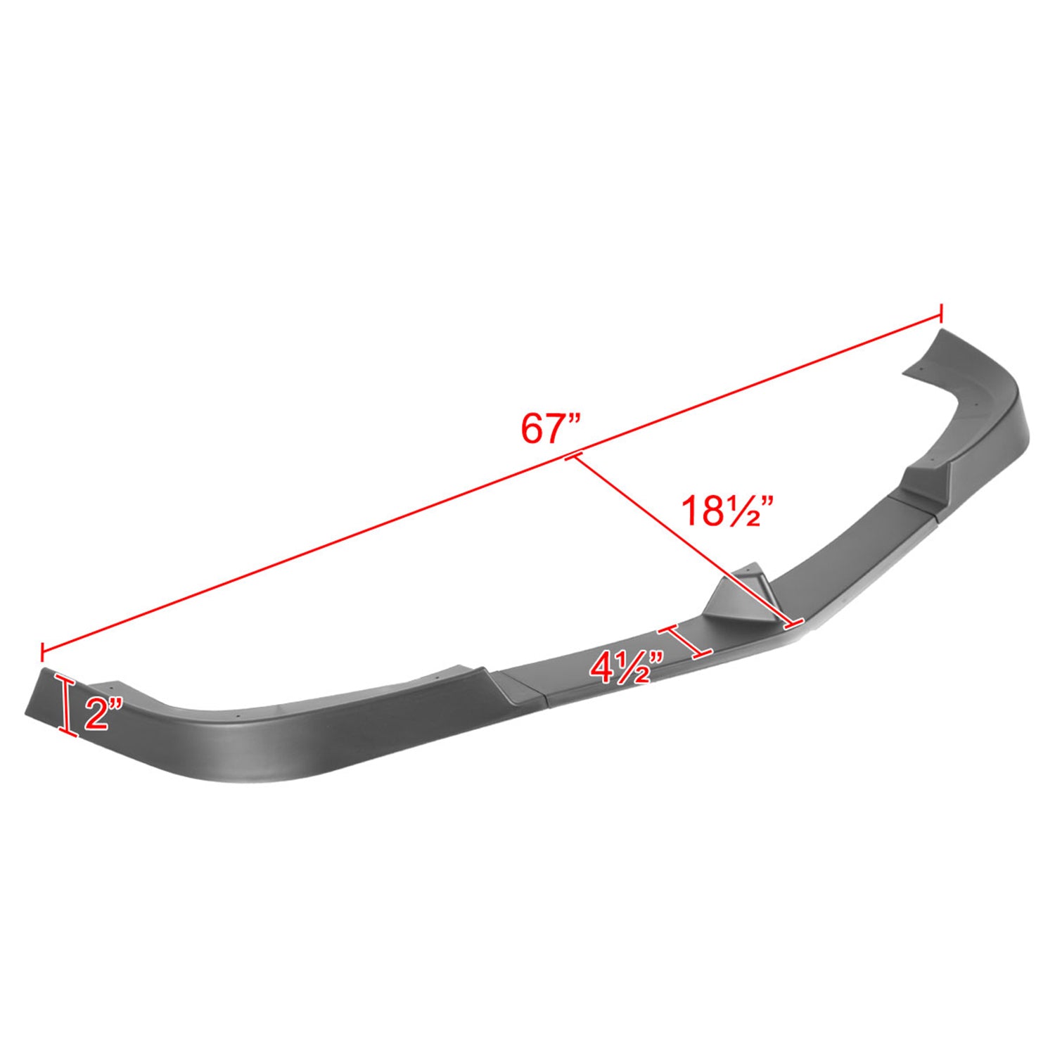 2012-2014 Mercedes Benz W204 C Class Matt Black Front Bumper Lip Splitter Kit