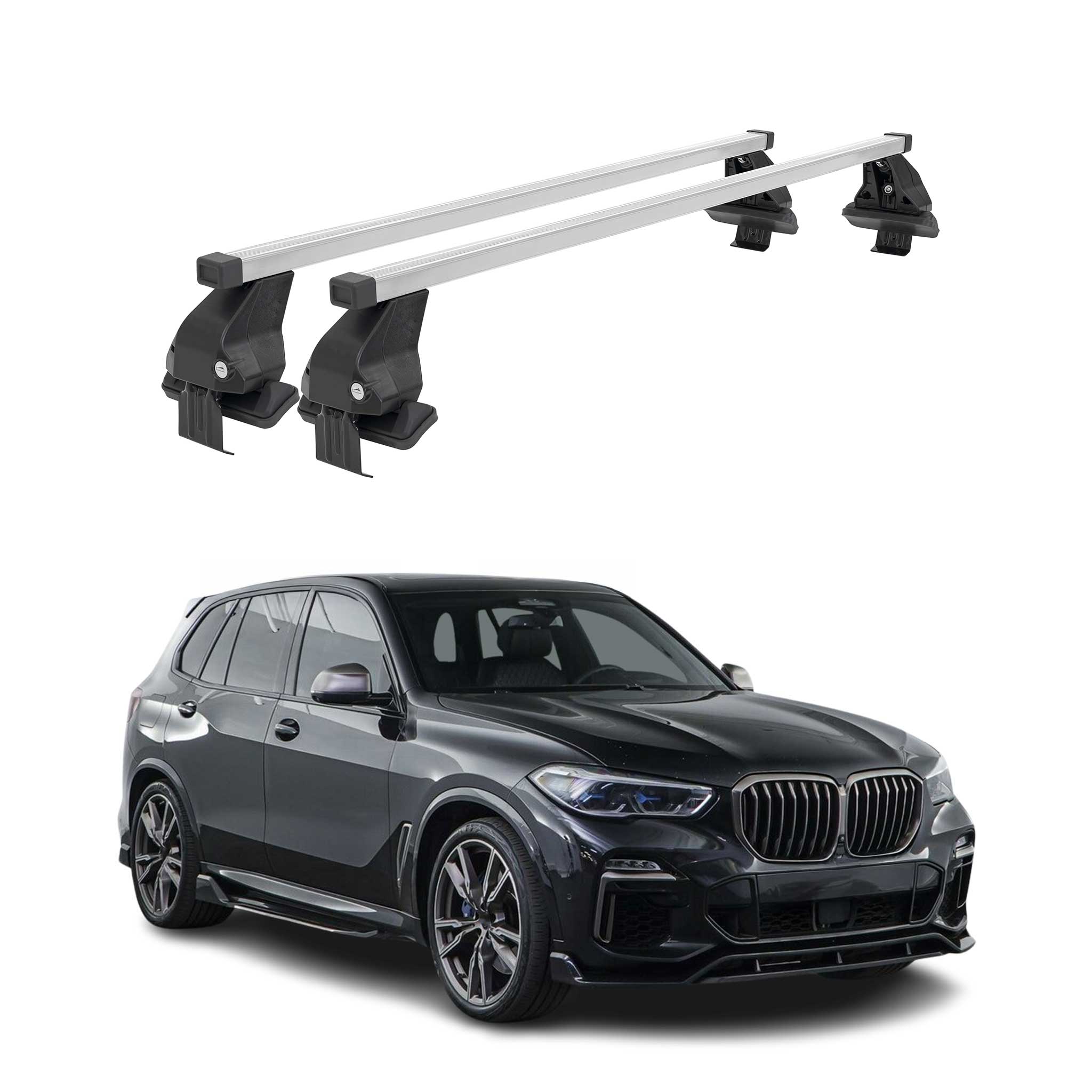 2019-2026 BMW X5 G05 Roof Rack Cross Bars Silver