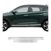 2016-2021 Hyundai Tucson Side Door Molding Trim Skirt Garnish Brushed Stainless Steel