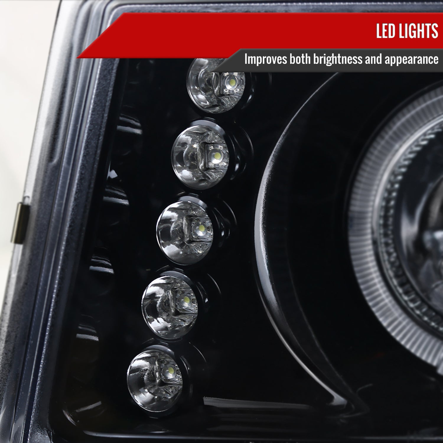 2004-2012 GMC CanyonChevy Colorado Dual Halo Projector Headlights Black/Smoke