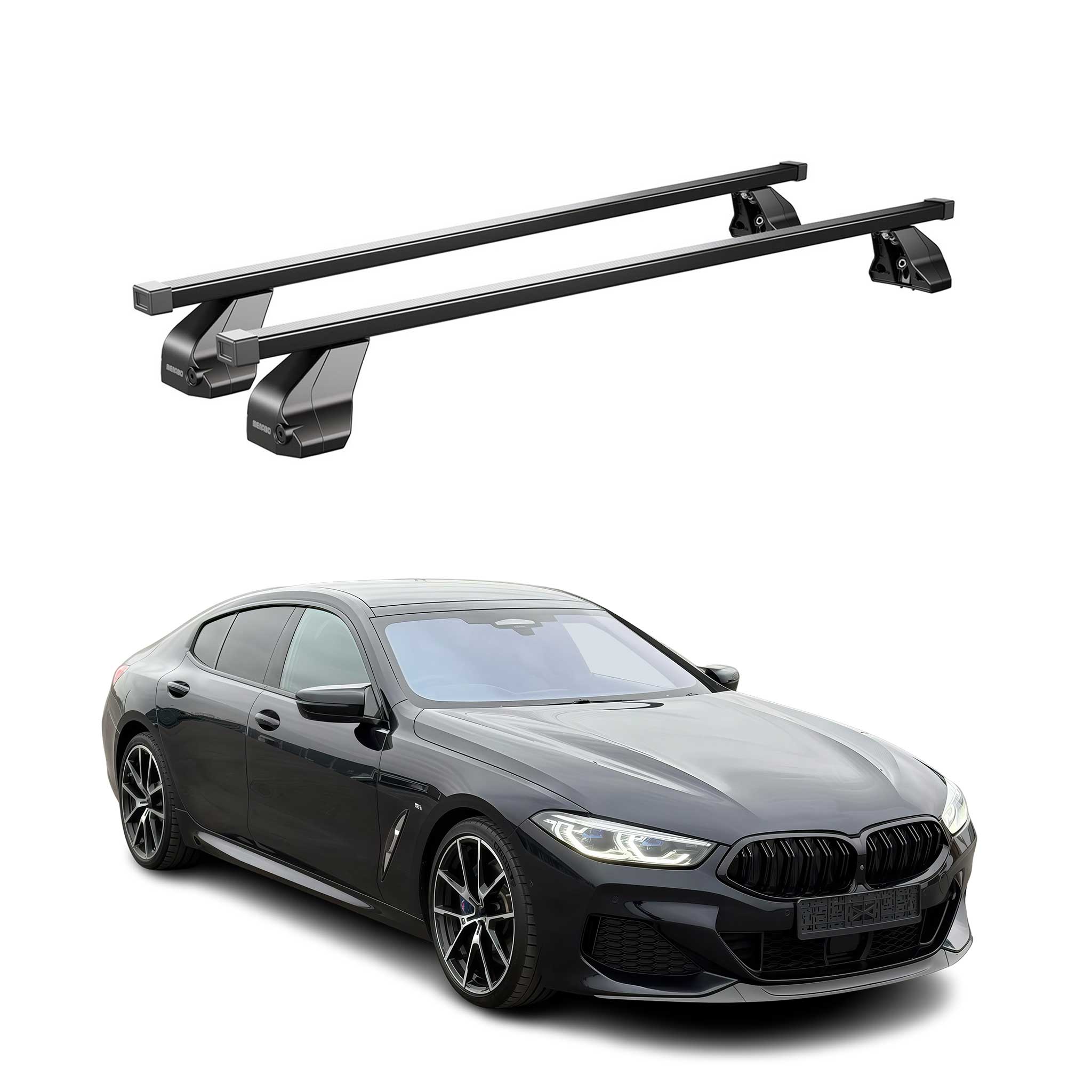 2020-2025 BMW 8 Series Gran Coupe G16 / Coupe G15 Roof Rack Cross Bars Black