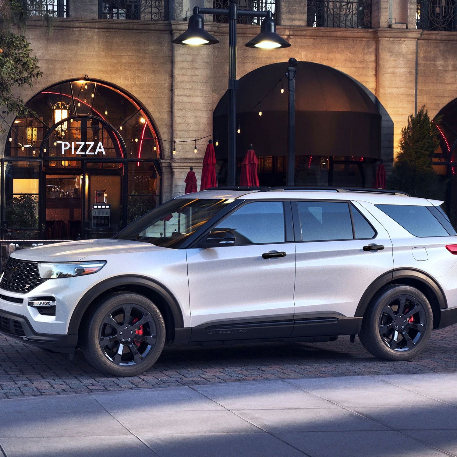 2020-2025 Ford Explorer Door Handle Cover Gloss Black 4Pcs ABS Plastic