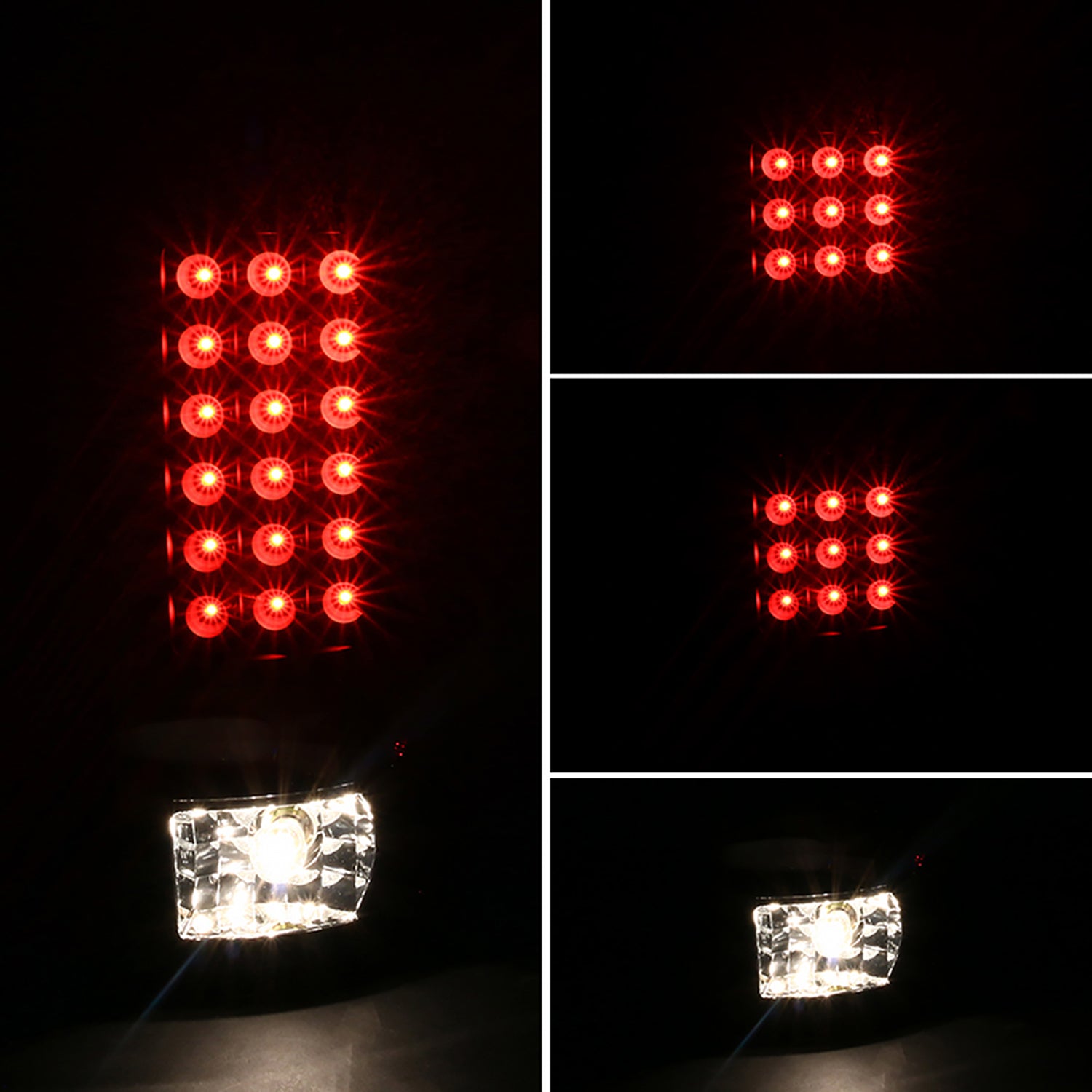 2002-2006 Dodge RAM V2 LED Tail Lights Matte Black Housing/Clear Lens