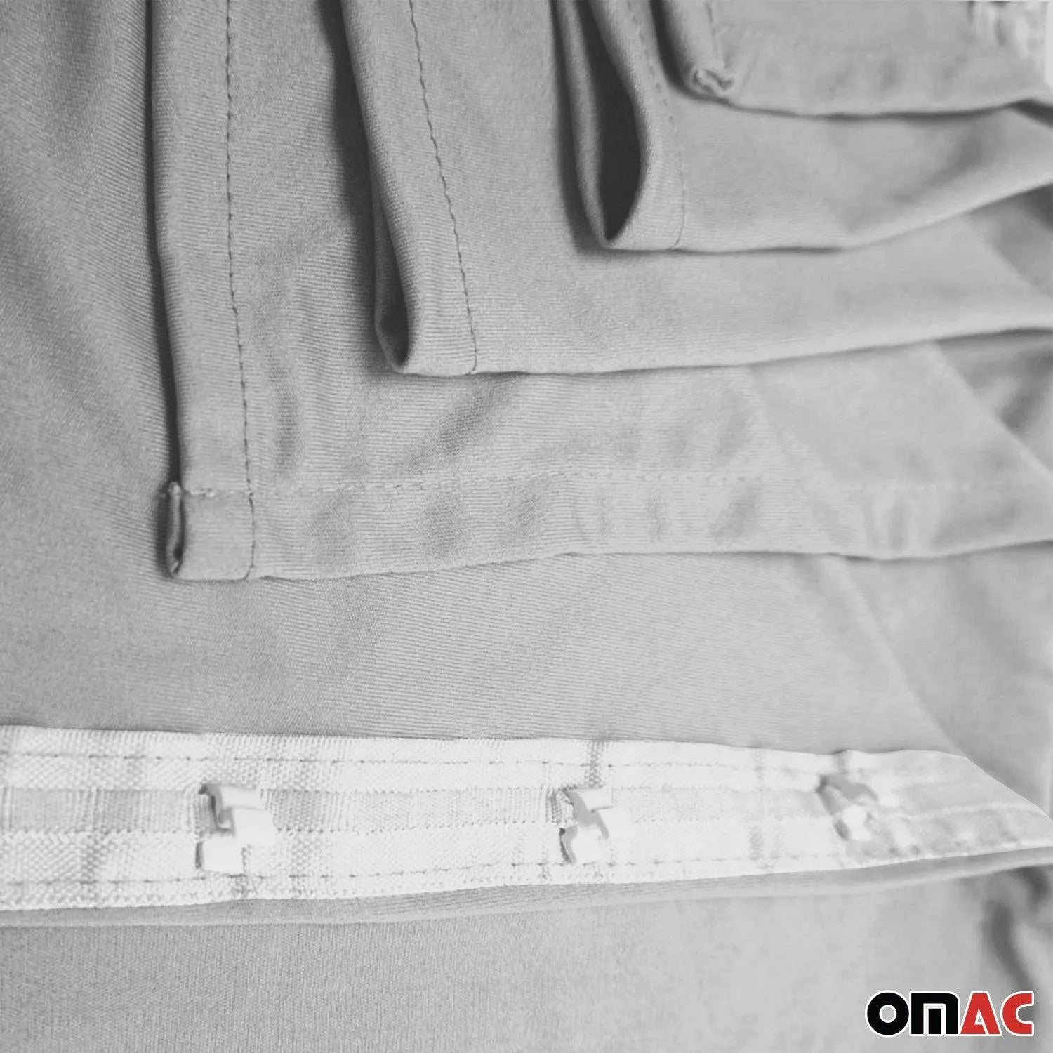 2014-2025 RAM ProMaster L3 Long WB Side Window Curtain Double Sliding Gray