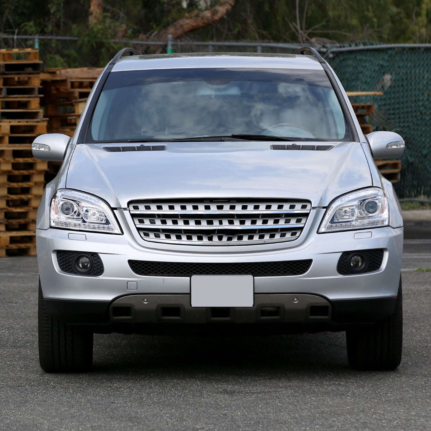 2006-2008 Mercedes Benz W164 ML Class LED Bar Headlights Signal Lights Chrome