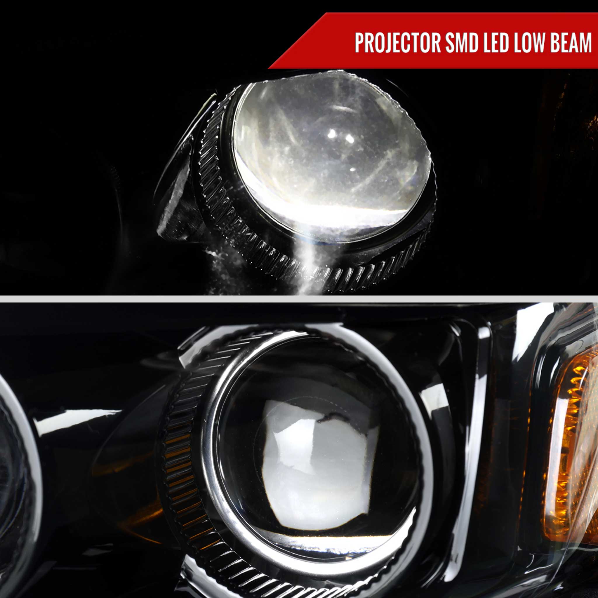 For Lexus IS250 IS350 2014-2016 Full LED Project healight Jet Black Housing Clear lens