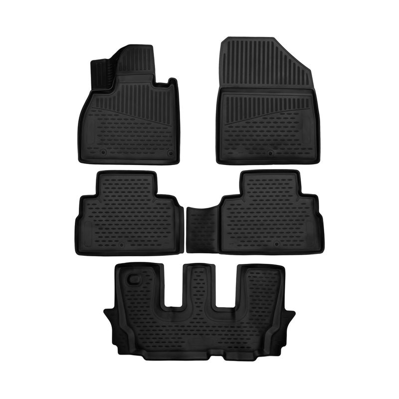 2020-2024 Kia Telluride Floor Mats Liners Full Set All Weather Black