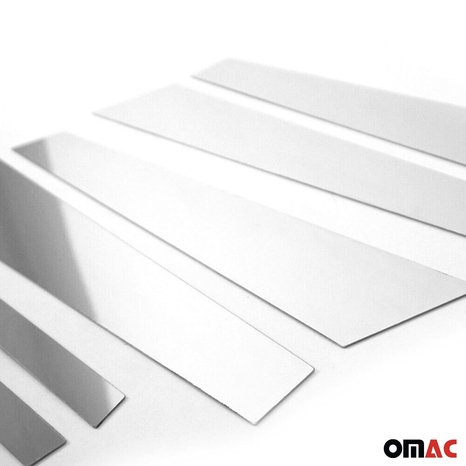 2004-2010 BMW 5 Series E60 M5 Sedan Window B Pillar Posts Door Trim Stainless Steel 6x