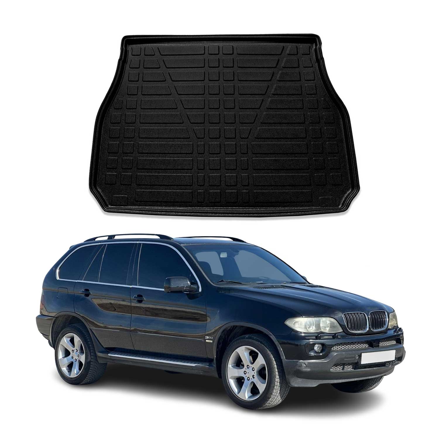 2000-2006 BMW X5 E53 Cargo Liner Trunk Mat All Weather Black