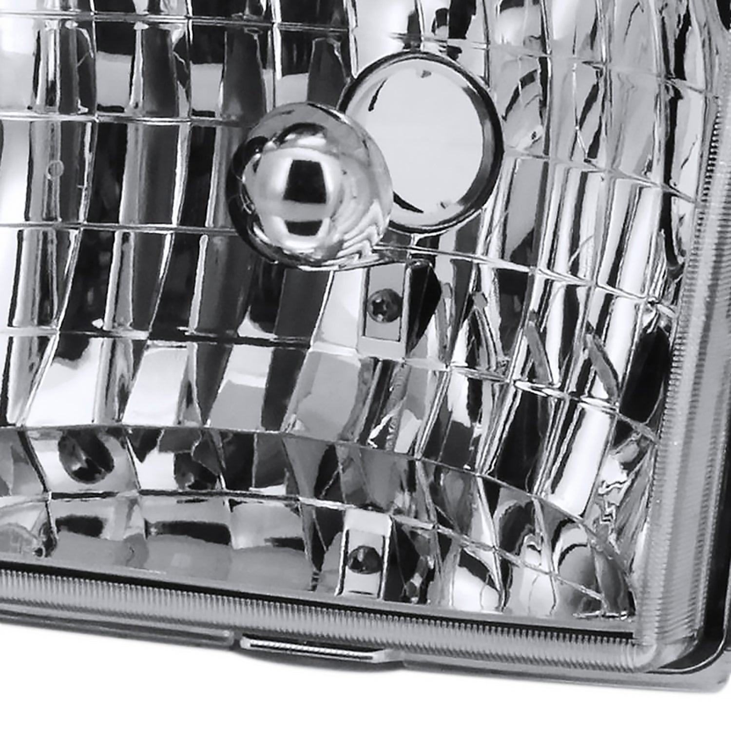 1998-2000 Ford Ranger Factory Style Crystal Headlights Chrome/Clear Lens