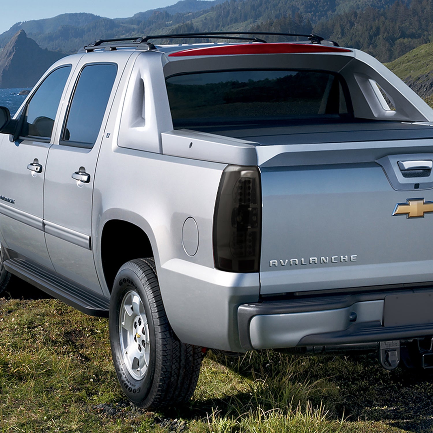 2007-2012 Chevrolet Avalanche LED Tail Lights Chrome Housing/Smoke Lens