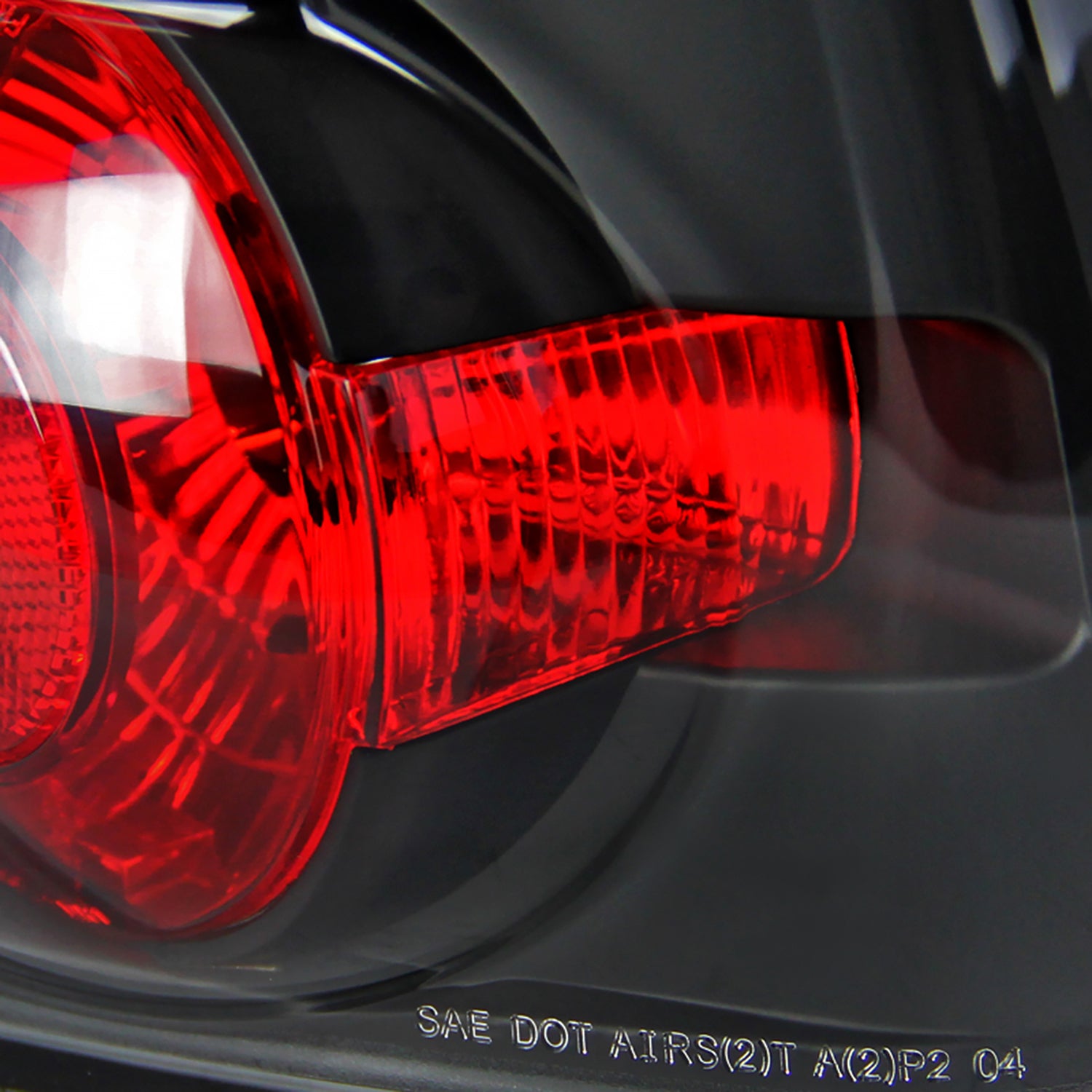 2004-2007 Chevrolet Malibu Tail Lights Matte Black Housing/Clear Lens