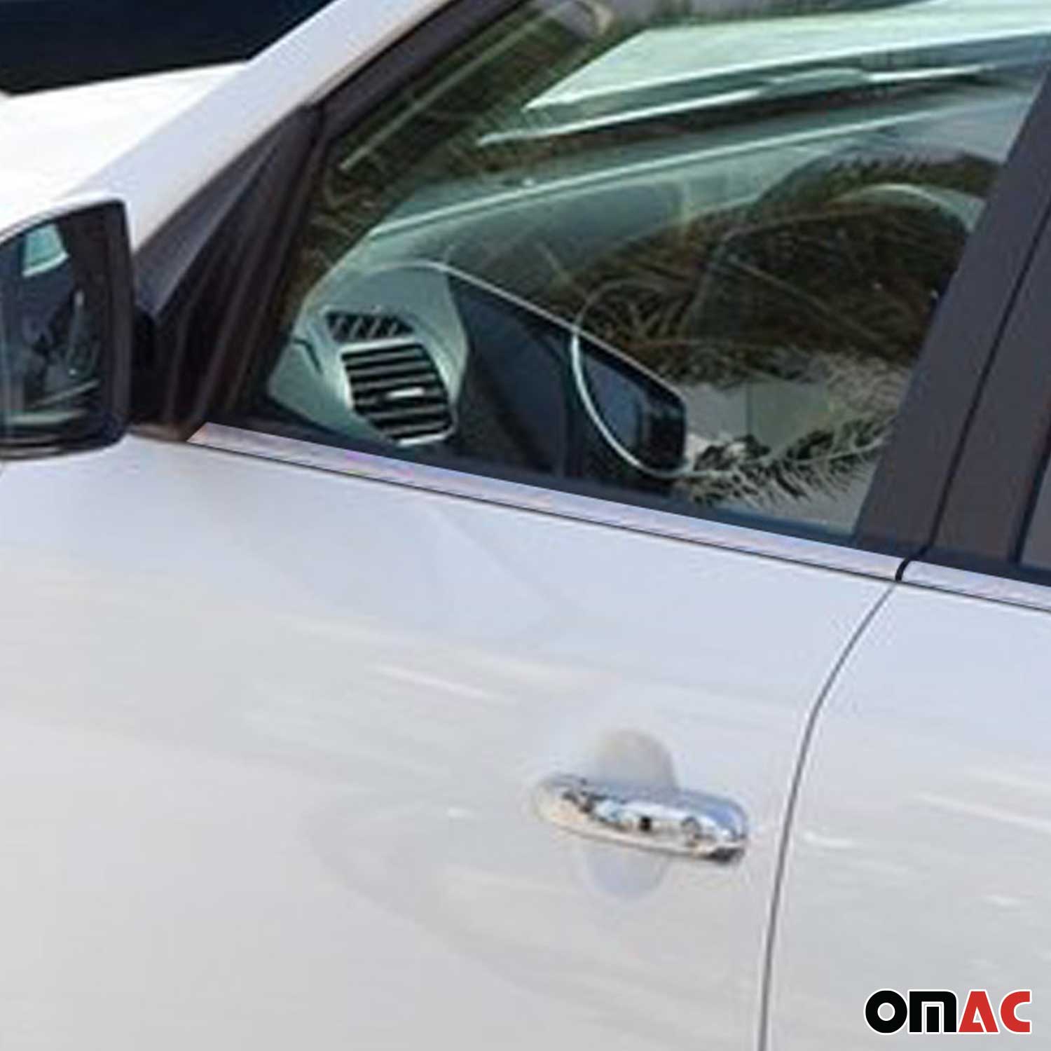 2011-2013 Kia Sorento Window Molding Trim Streamer Stainless Steel Silver 6 Pcs