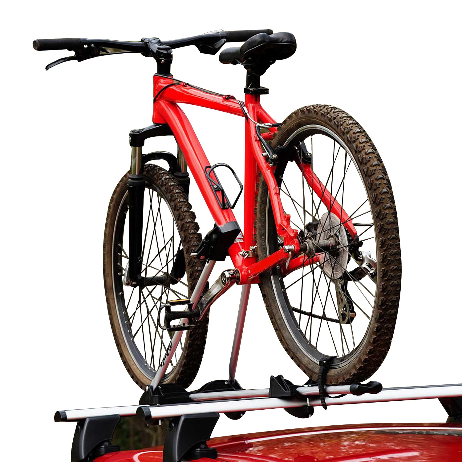 Bike Rack Mount Bicycle Carrier Lightweight Durable Steel Silver
