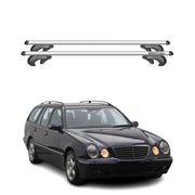 1998-2002 Mercedes E Class S210 Wagon Roof Rack Cross Bars Silver