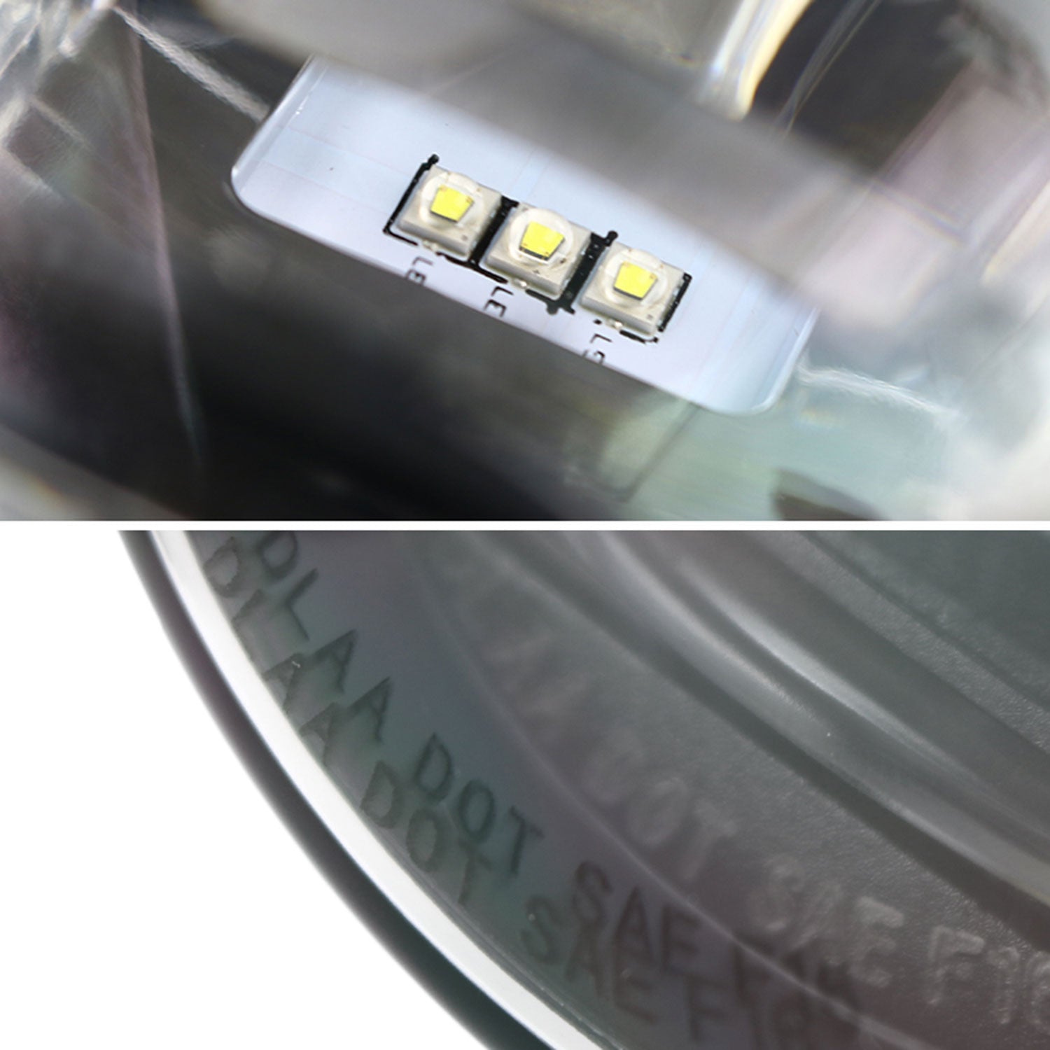 2012-2014 Ford Focus 6500K SMD LED Fog Lights Kit Chrome Housing/Clear Lens