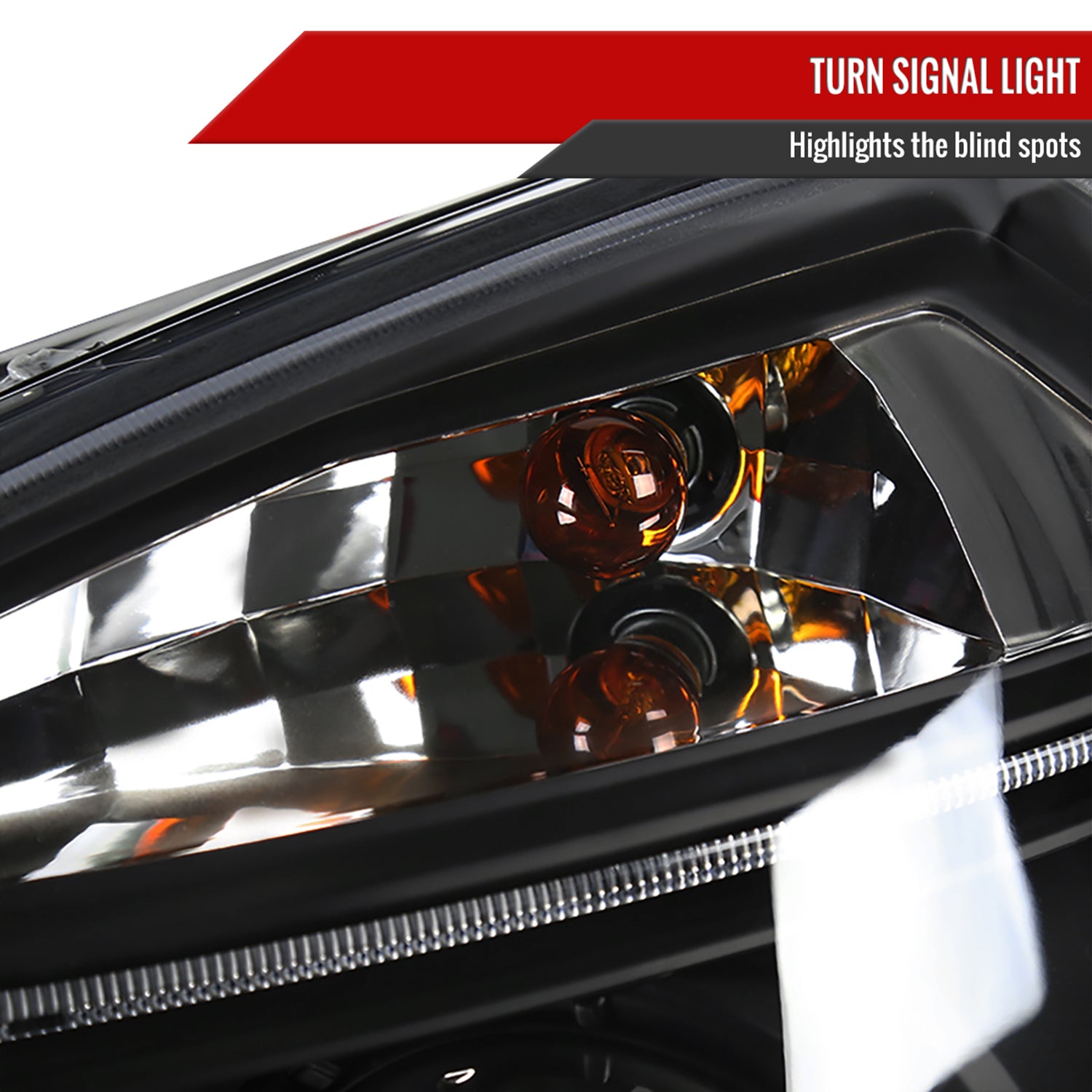 2005-2009 Hyundai Tucson Single Halo Projector Headlights Matte Black/Clear