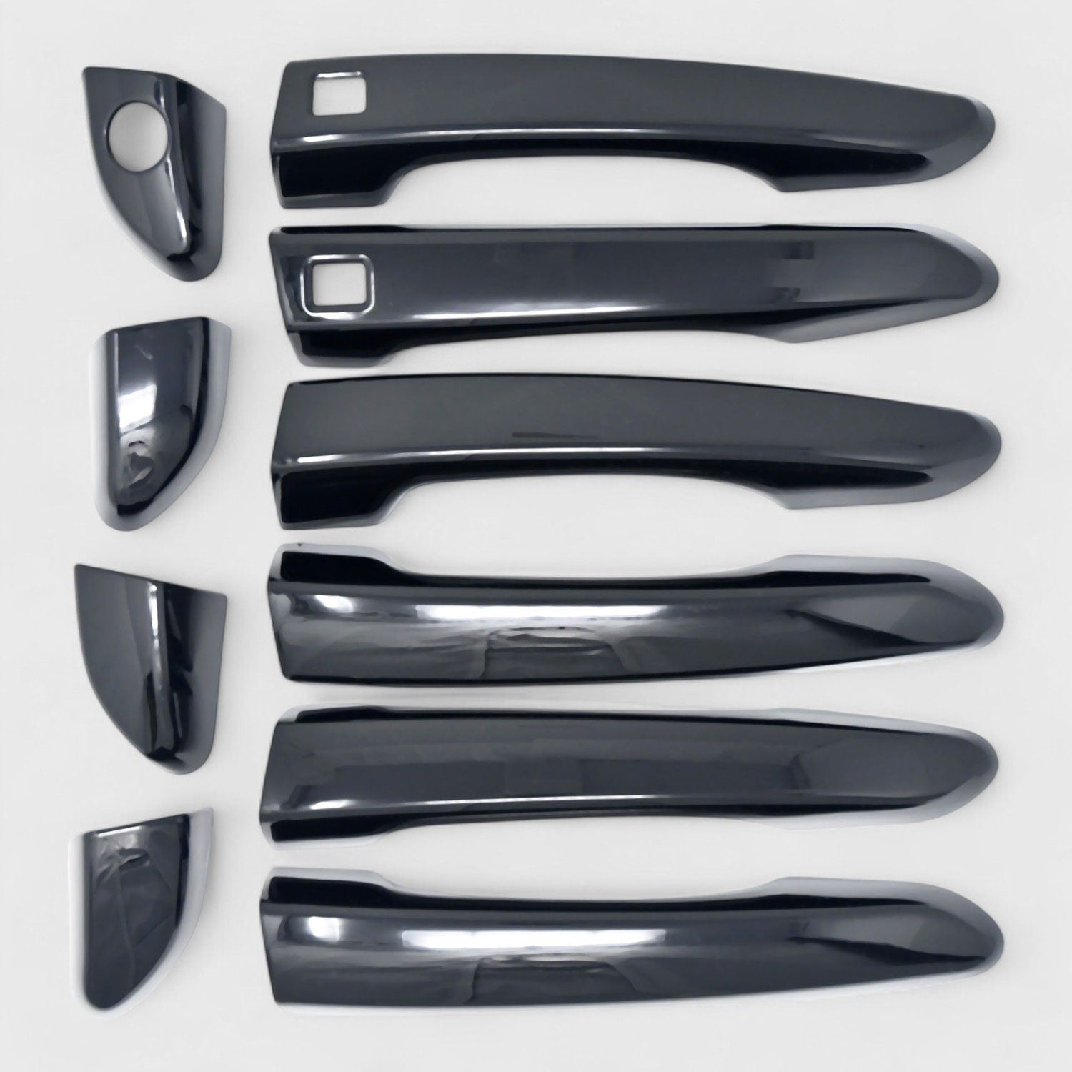 2016-2021 Hyundai Tucson Door Handle Cover Gloss Black 10Pcs ABS Plastic
