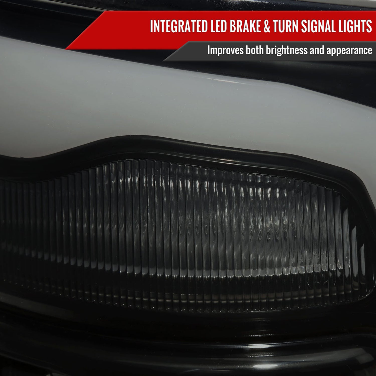 2009-2018 Dodge RAM 1500/ 2500 3500 White LED Bar Tail Lights Black/Smoke