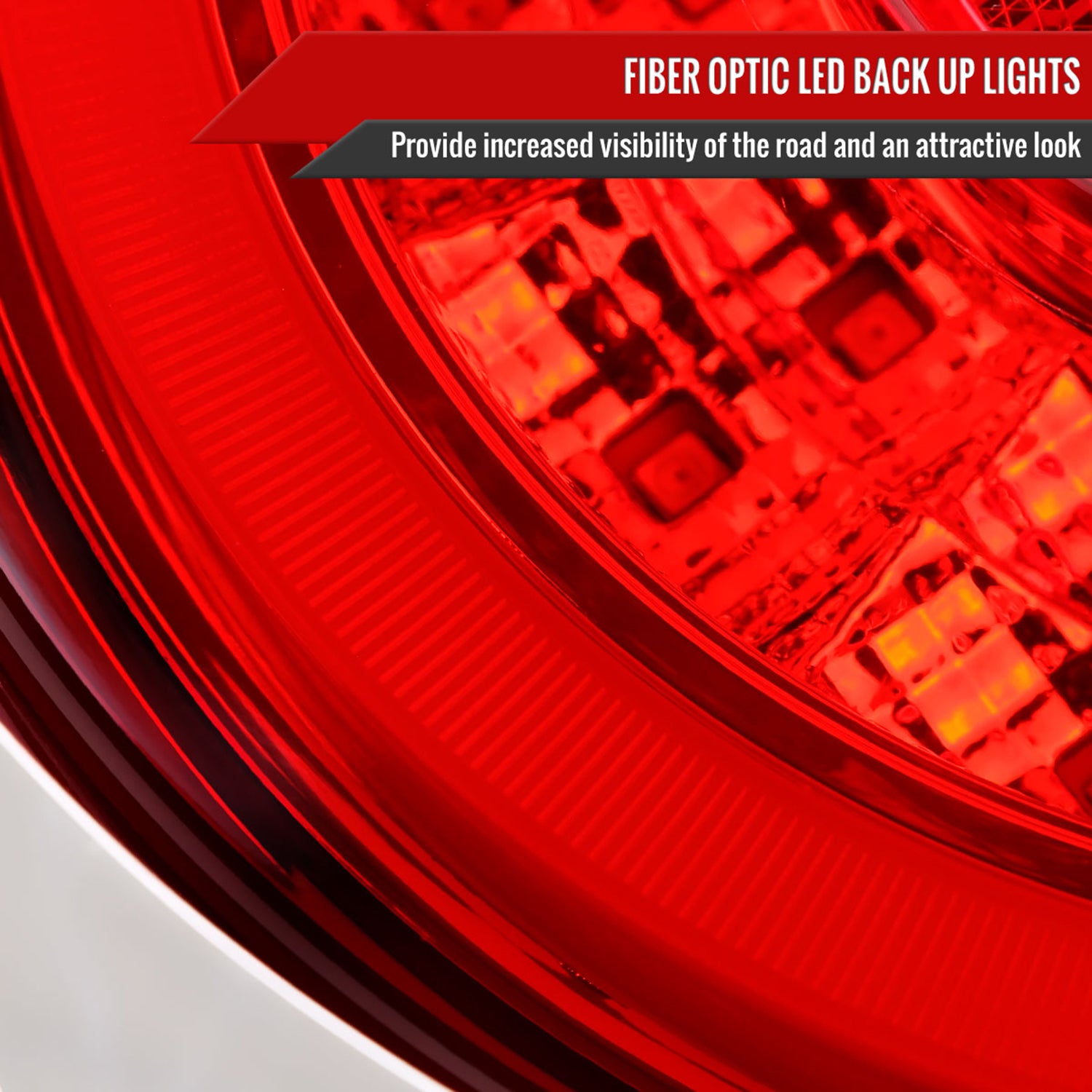 1989-1994 Nissan Skyline GT R32 JDM Red LED Tail Lights Chrome/Red Lens