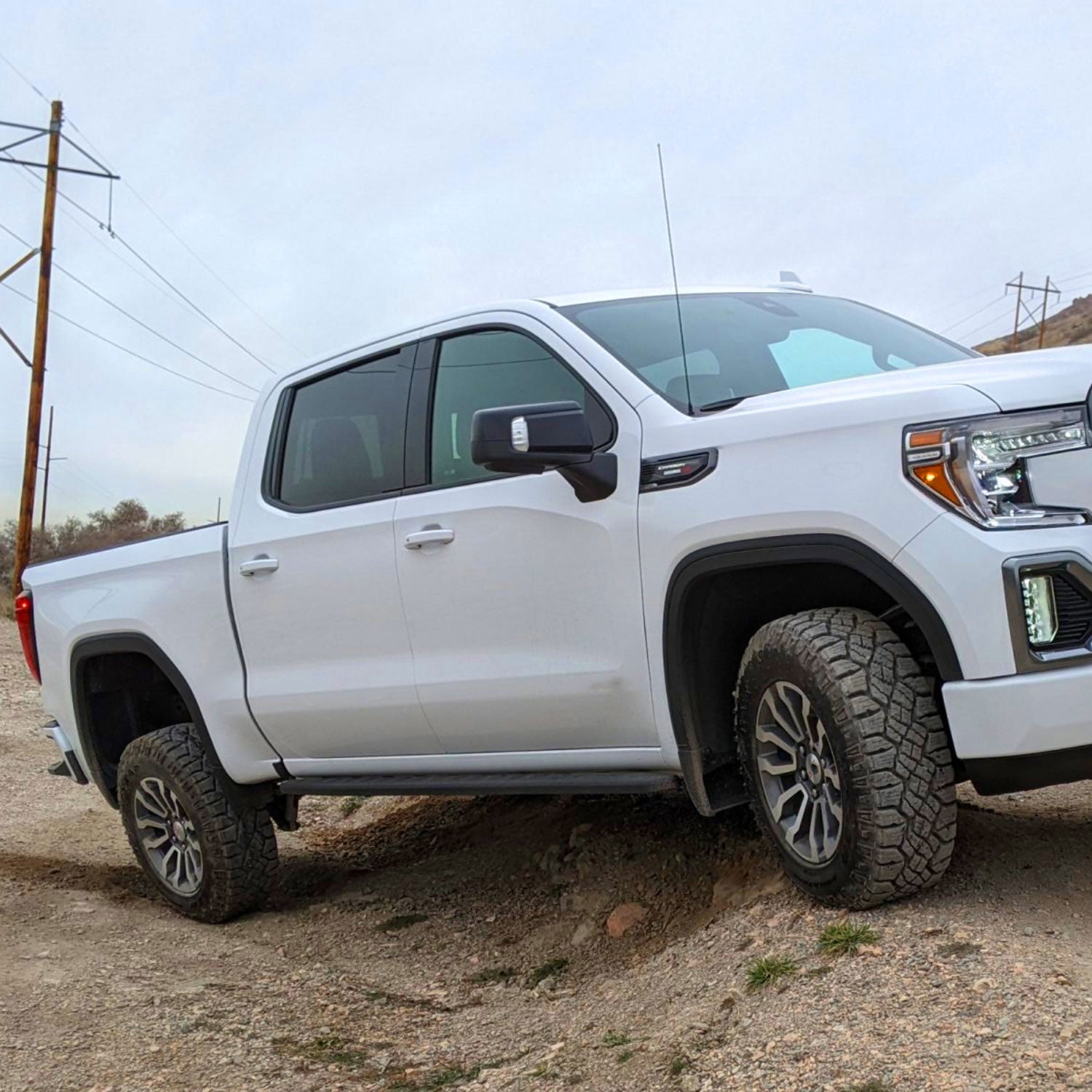 2019-2024 GMC Sierra 1500 Black Manual Fold & Heated Side Mirror Passenger