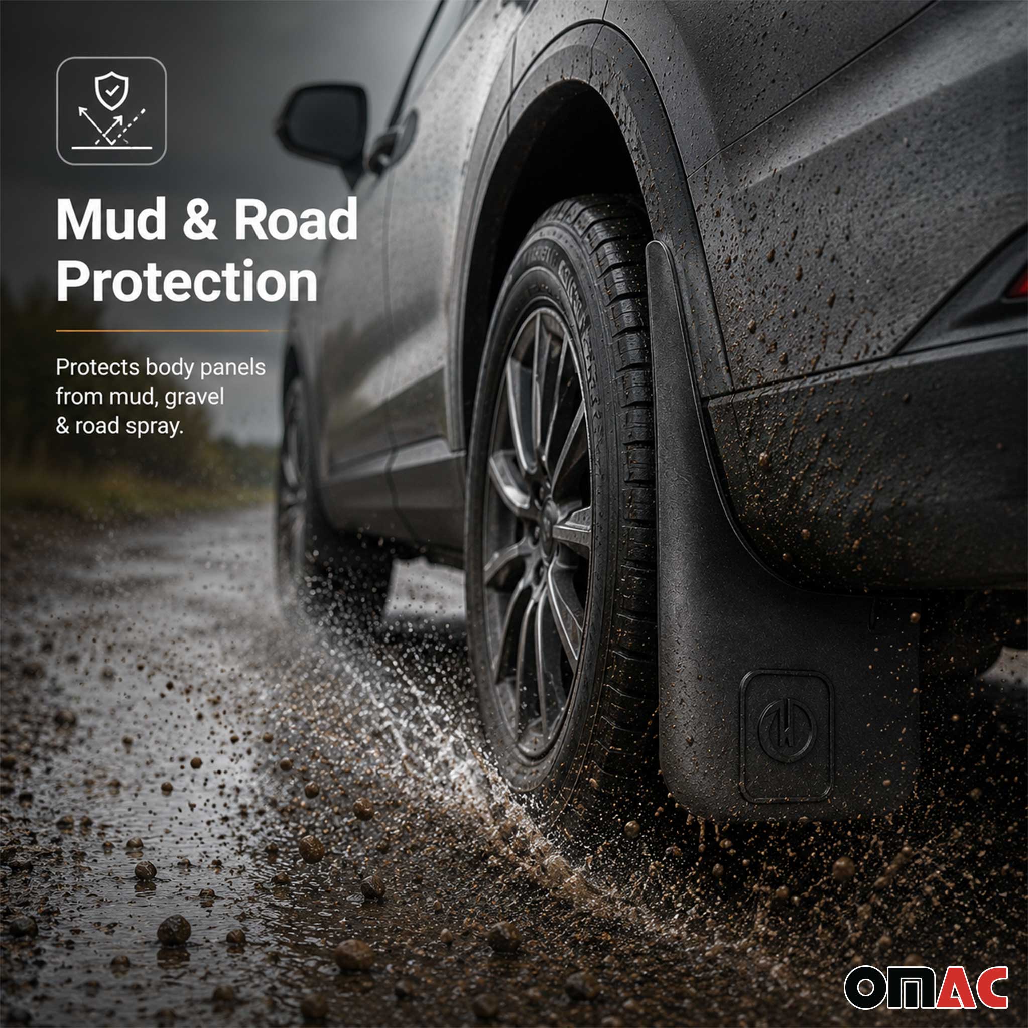 2x Mud Flaps Splash Guards for Ford Escape 2013-2019 Universal fit