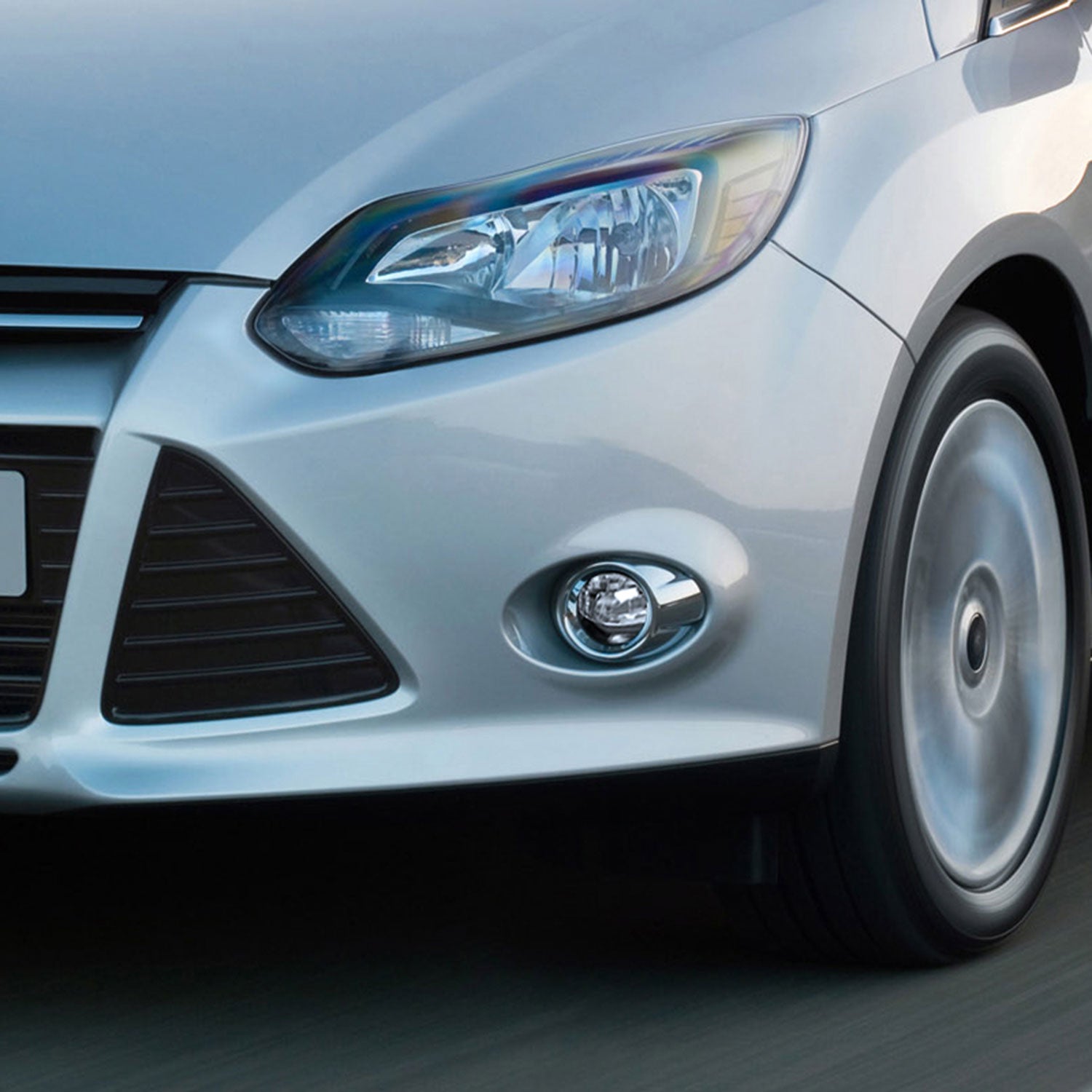 2012-2014 Ford Focus 6500K SMD LED Fog Lights Kit Chrome Housing/Clear Lens