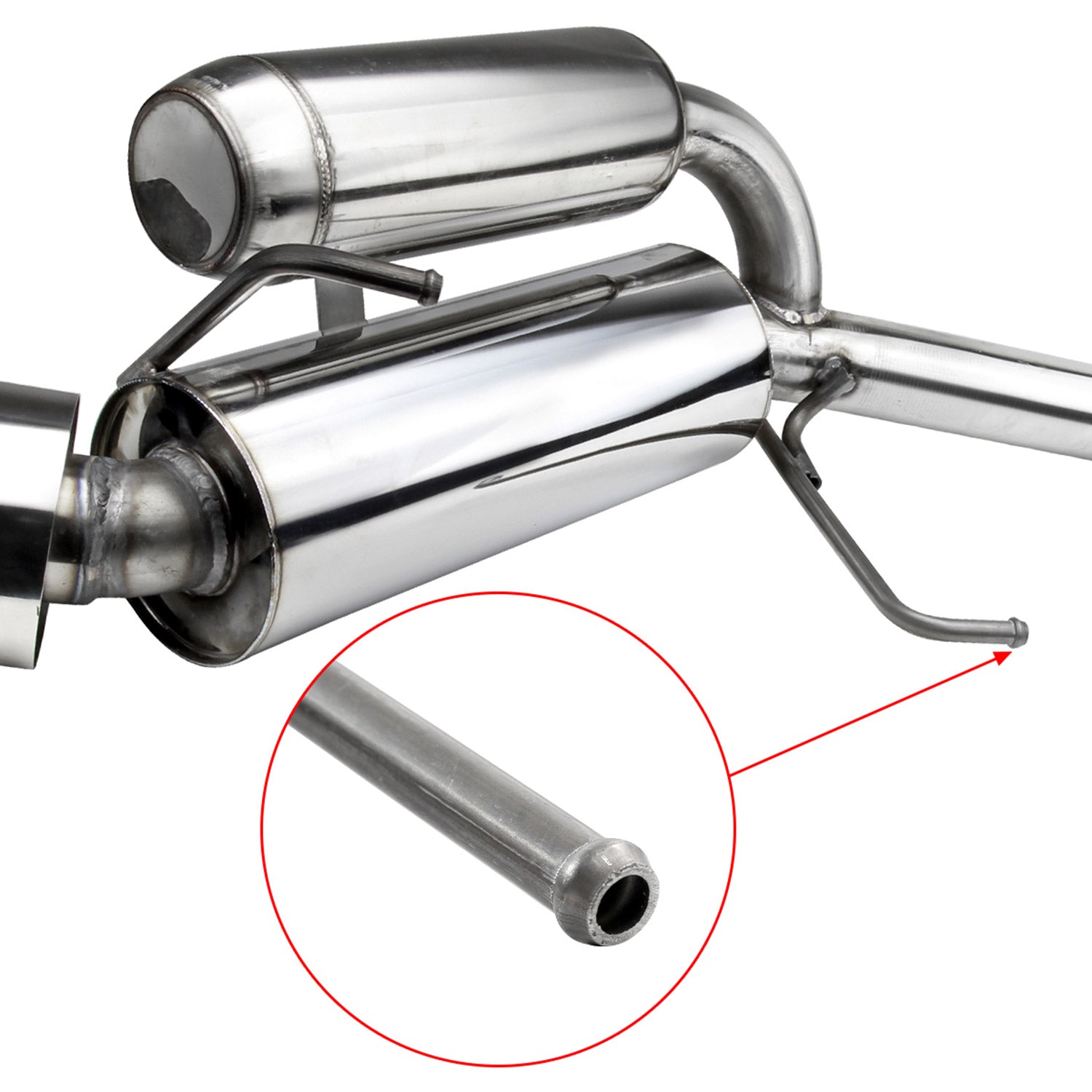 2003-2009 Nissan 350Z Coupe/Convertible Steel Dual Catback Exhaust Burnt Tips