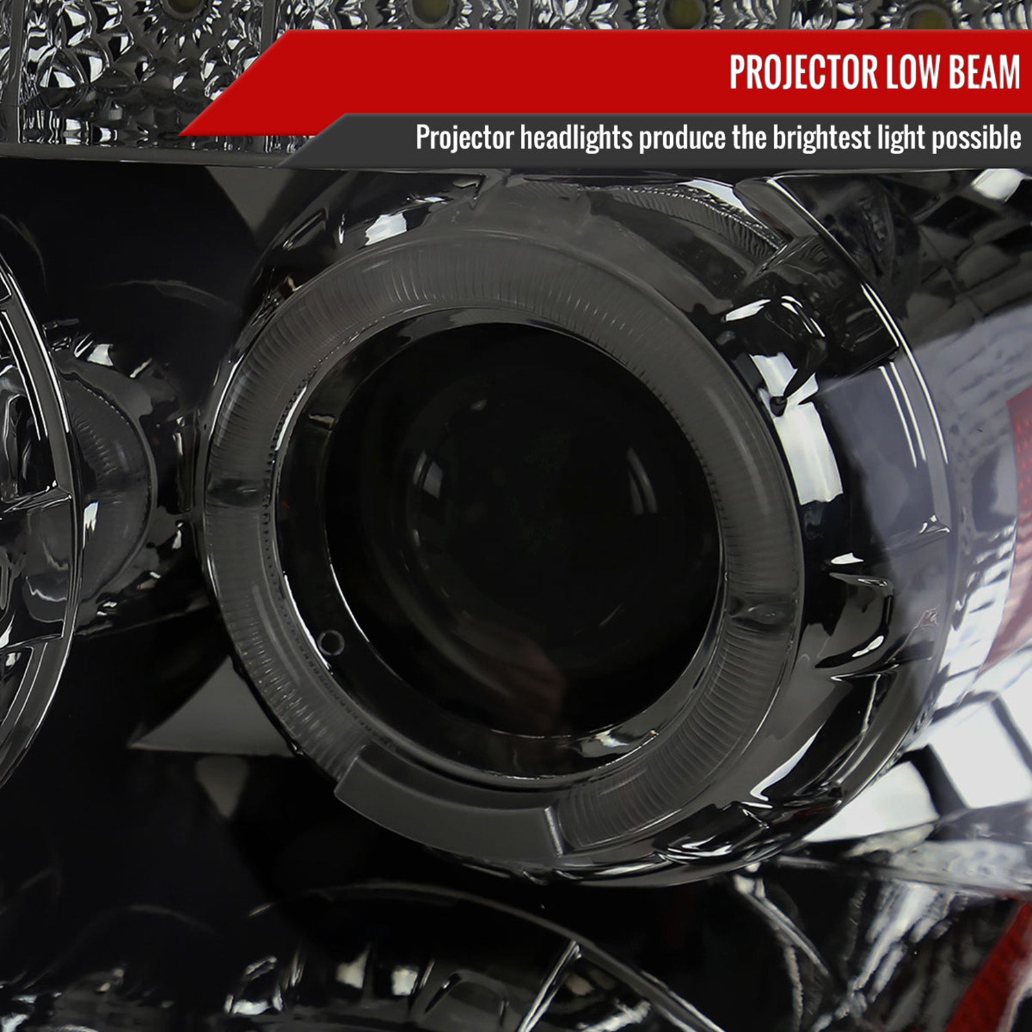 2005-2007 Ford Escape Dual Halo Projector Headlights LED Light Chrome/Smoke