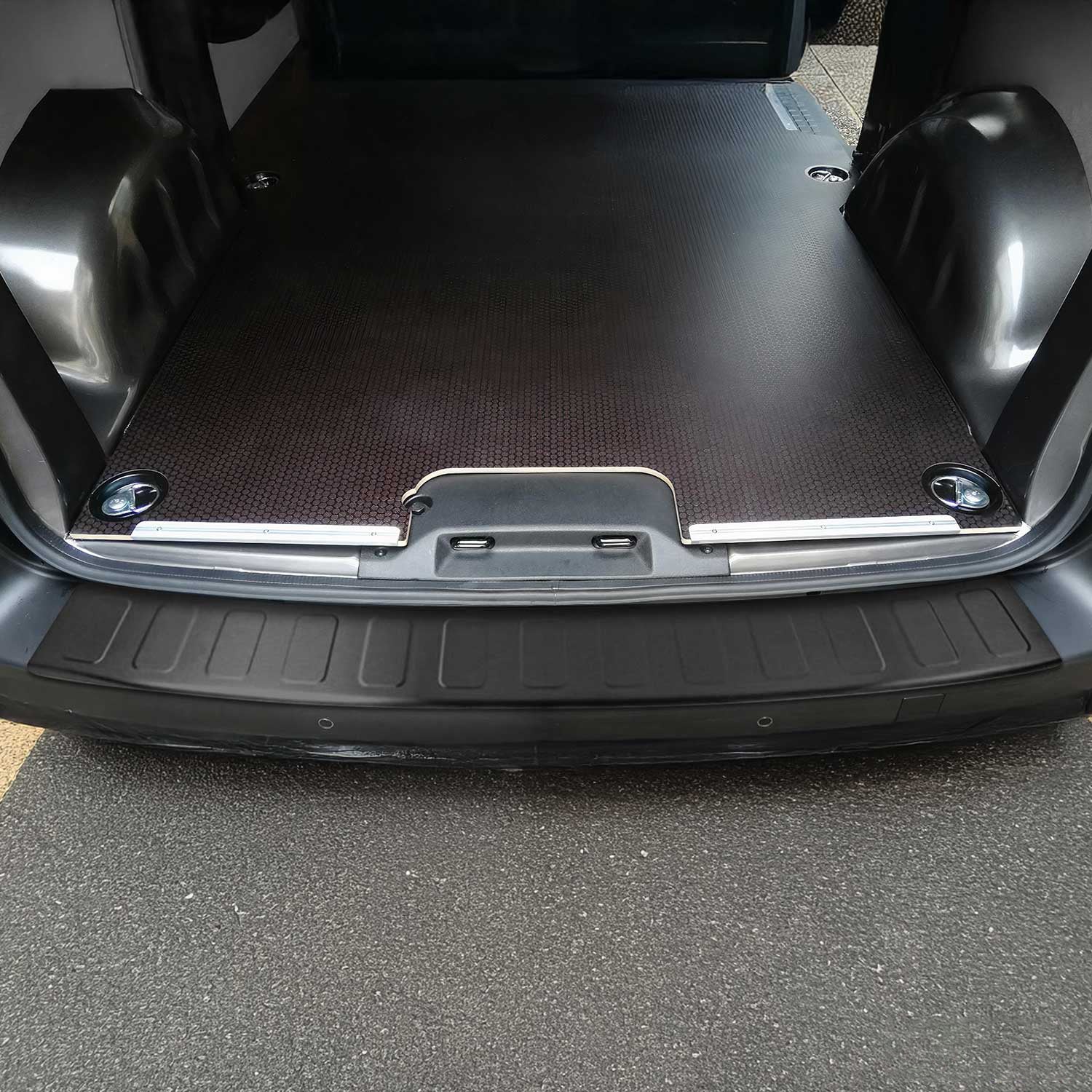 2017-2024 Peugeot Traveller Expert Rear Bumper Sill Cover Guard Stainless Steel Dark