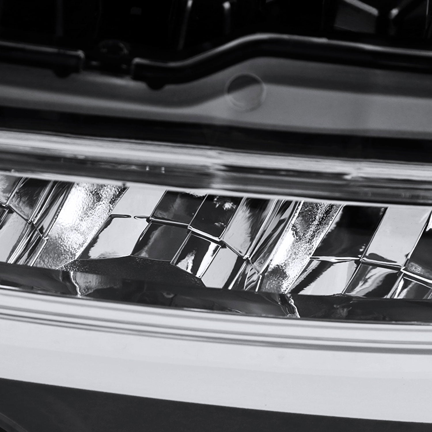 2016-2018 GMC Sierra 1500 6500K LED Fog Lights Kit Chrome Housing/Clear Lens