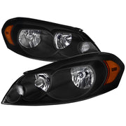 2006-2013 Chevy Impala / Impala Limited /Monte Carlo Headlights Amber & Black