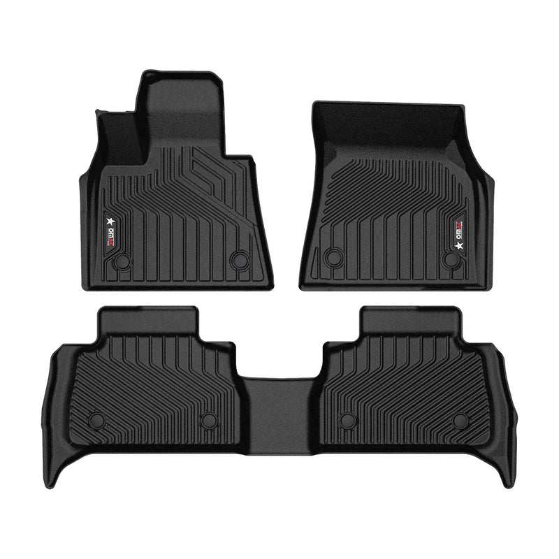 2020-2025 BMW X6 G06 Premium Floor Mats Liners First and Second Row Set Black