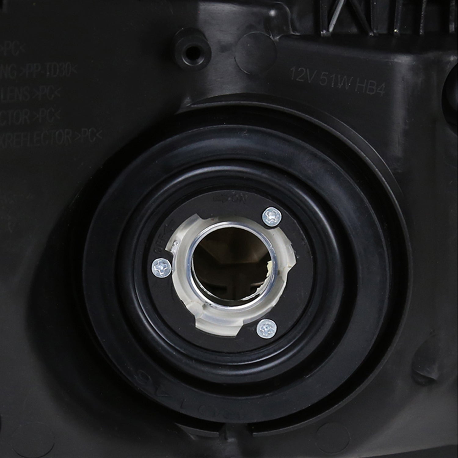 2012-2013 Honda Civic Coupe/ 2012-2015 Civic Sedan Crystal Headlights Matt Black