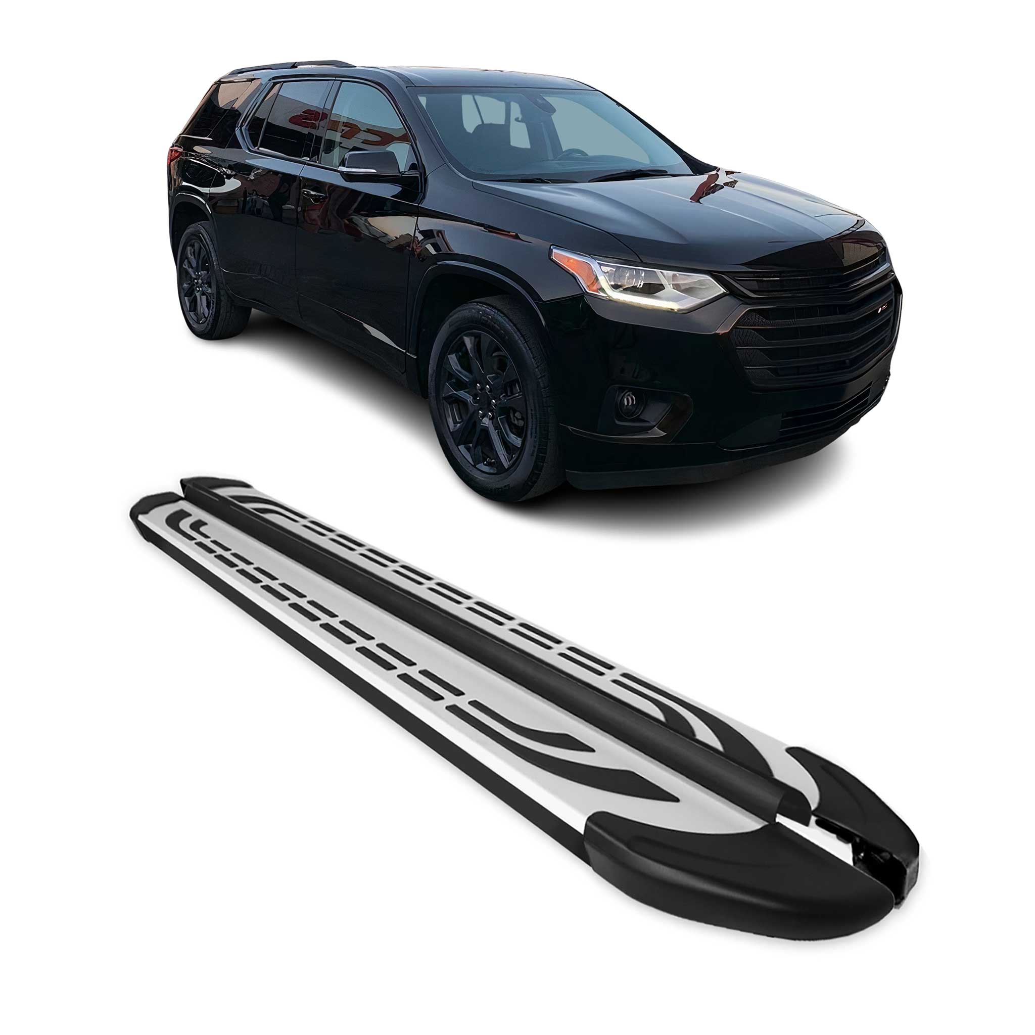 2018-2023 Chevrolet Traverse Nerf Bar Side Step Running Boards Alu 2x
