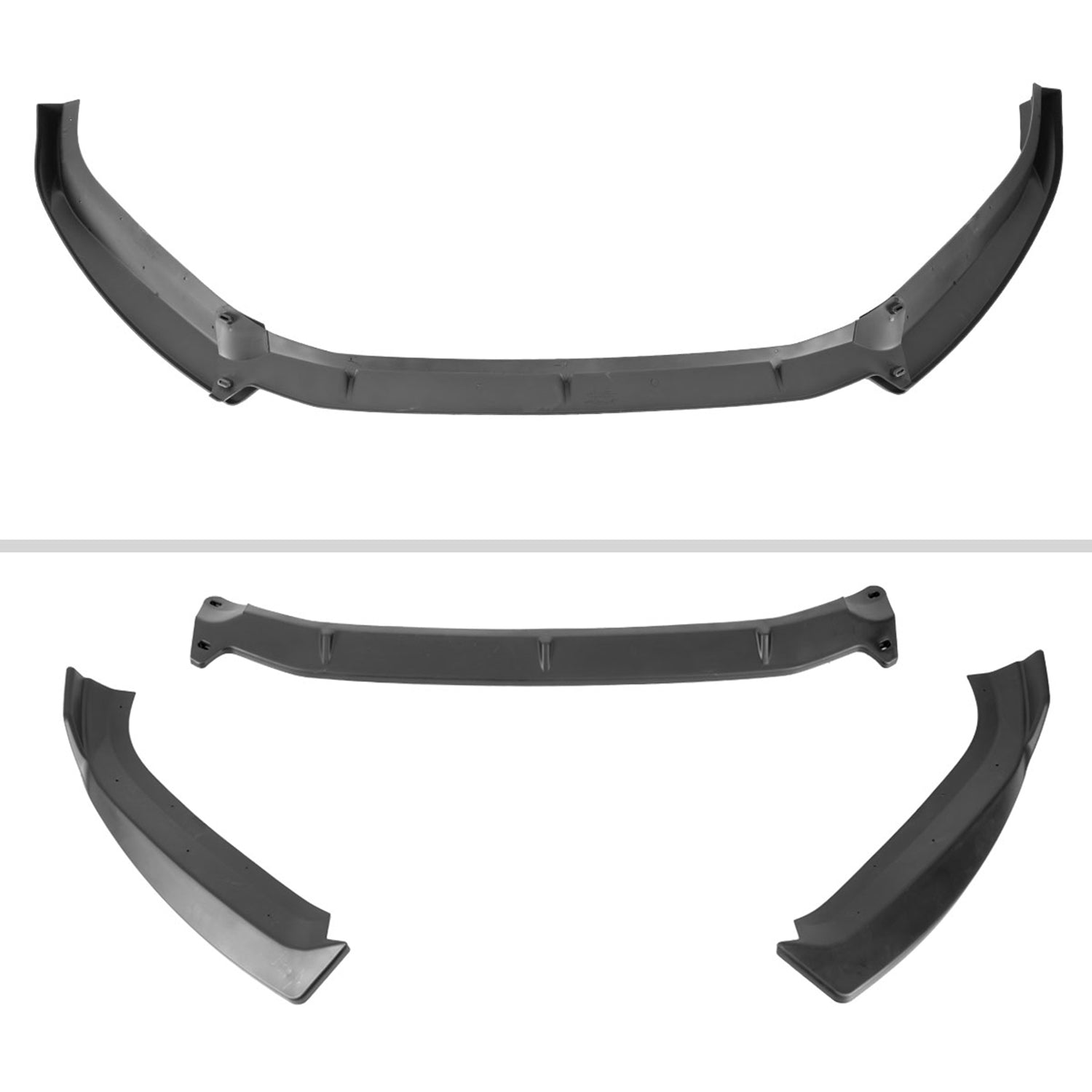 2017-2018 Audi A4/S4 Matte Black 3Pcs Front Bumper Lip Splitter Kit