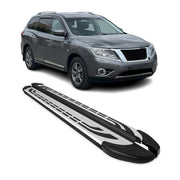 2013-2020 Nissan Pathfinder Running Boards Side Steps Silver & Black