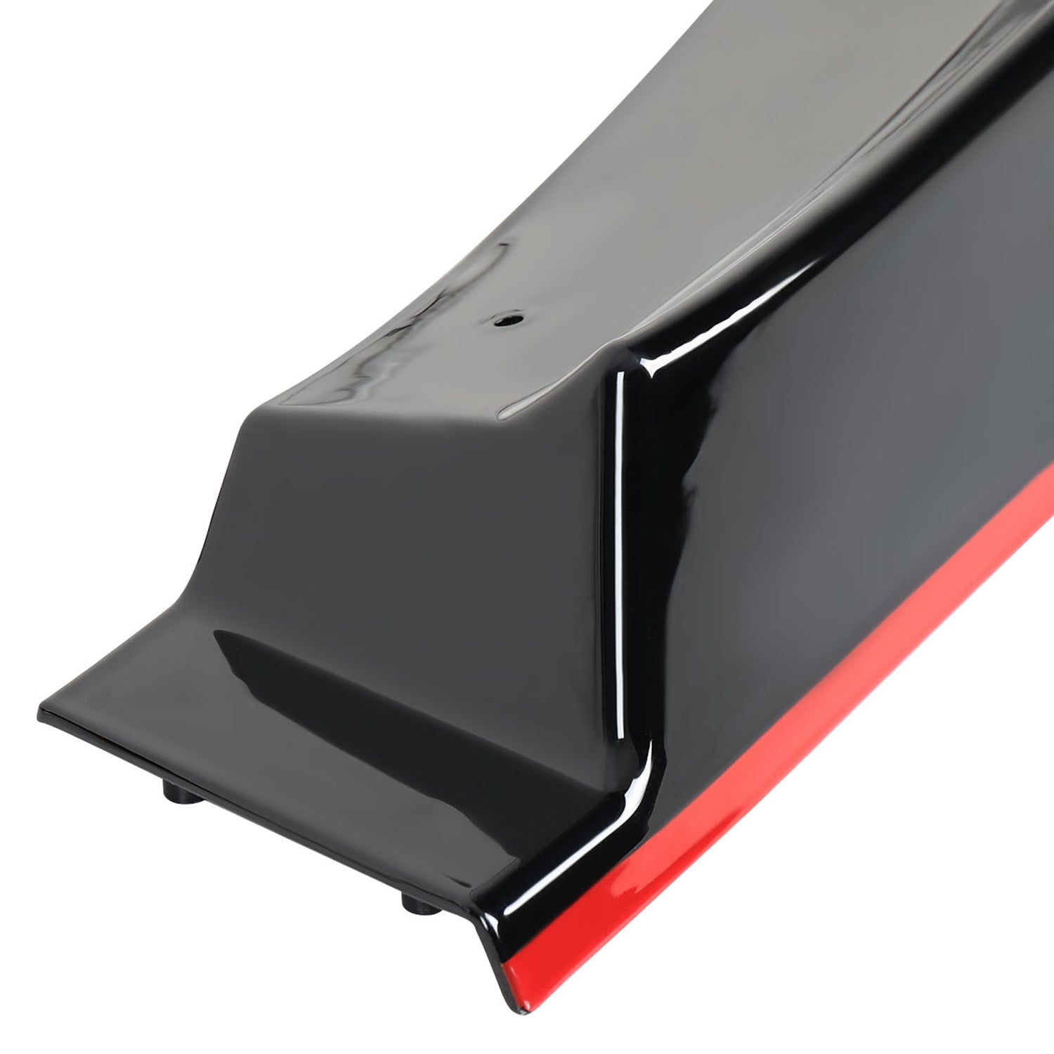 2012-2014 Mercedes W204 C Class Glossy Black/Red Front Bumper Lip Splitter Kit