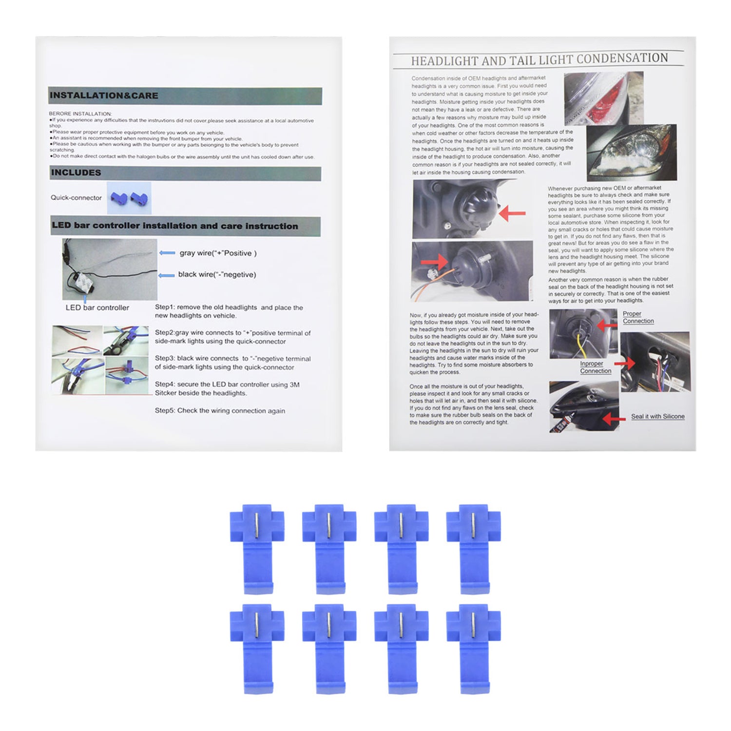 1994-1998 GMC C10/Sierra/Suburban/Yukon Headlights LED &Corner Lights Black