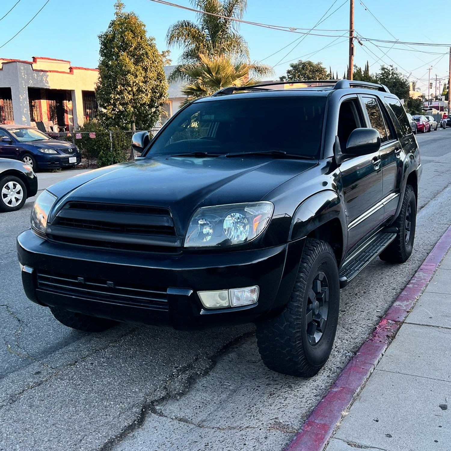 2003-2005 Toyota 4Runner Factory Style Headlights Matte Black/Clear Lens