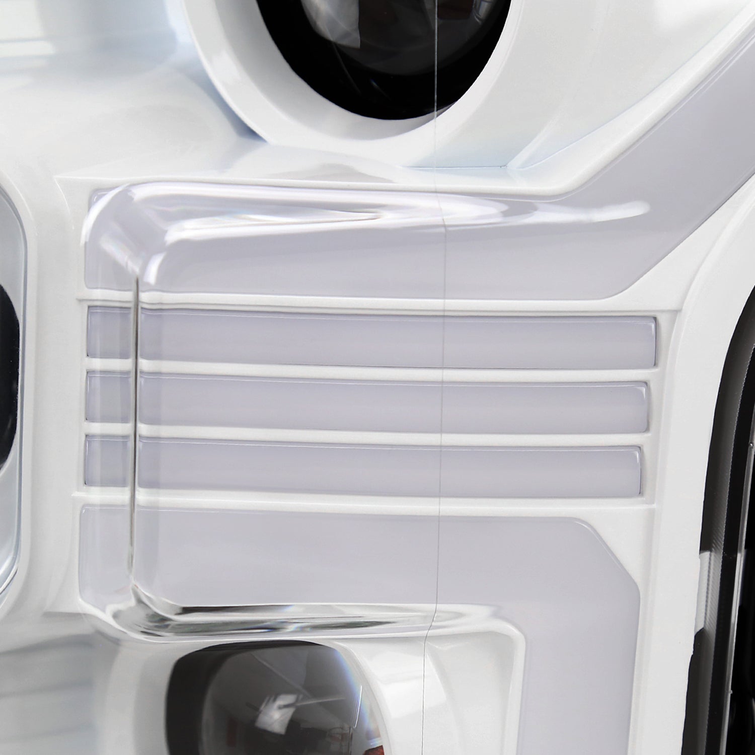 2015-2017 Ford F-150 LED Bar Projector Headlights Signal White Housing / Clear