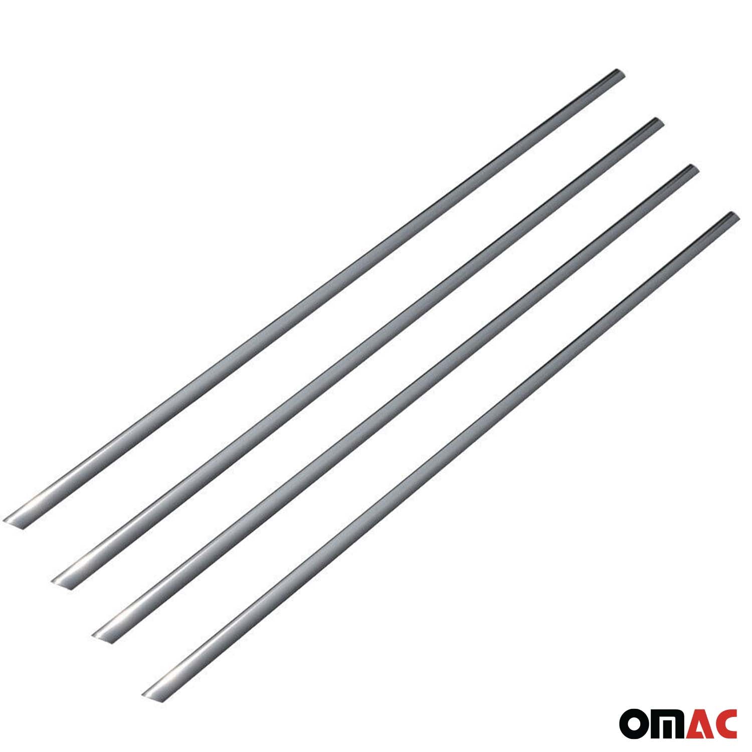 2011-2015 Chevrolet Aveo Sedan Window Molding Trim Streamer Stainless Steel Silver 4x