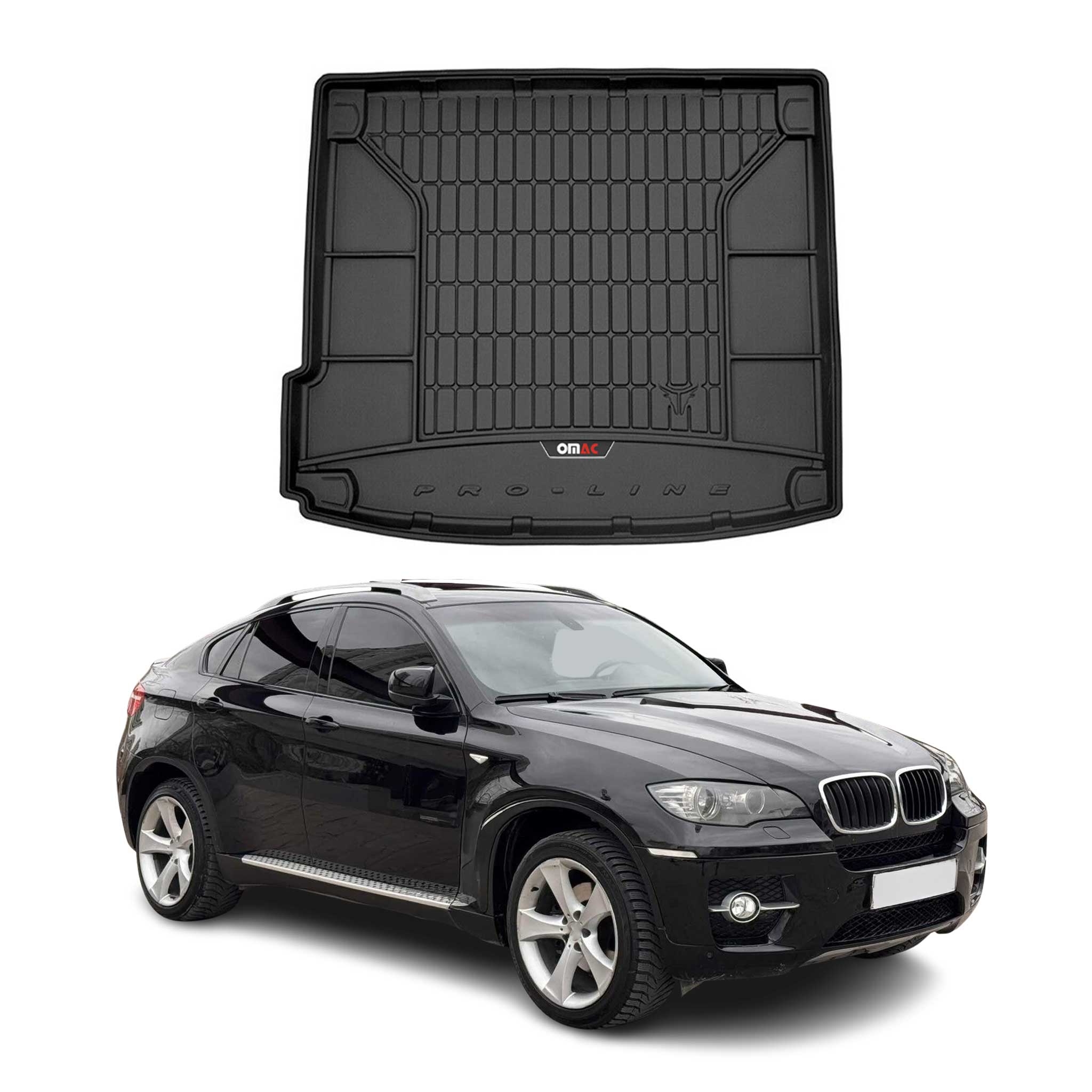 2008-2014 BMW X6 E71 & E72 Premium Cargo Liner Trunk Mat All Weather Heavy Duty Black