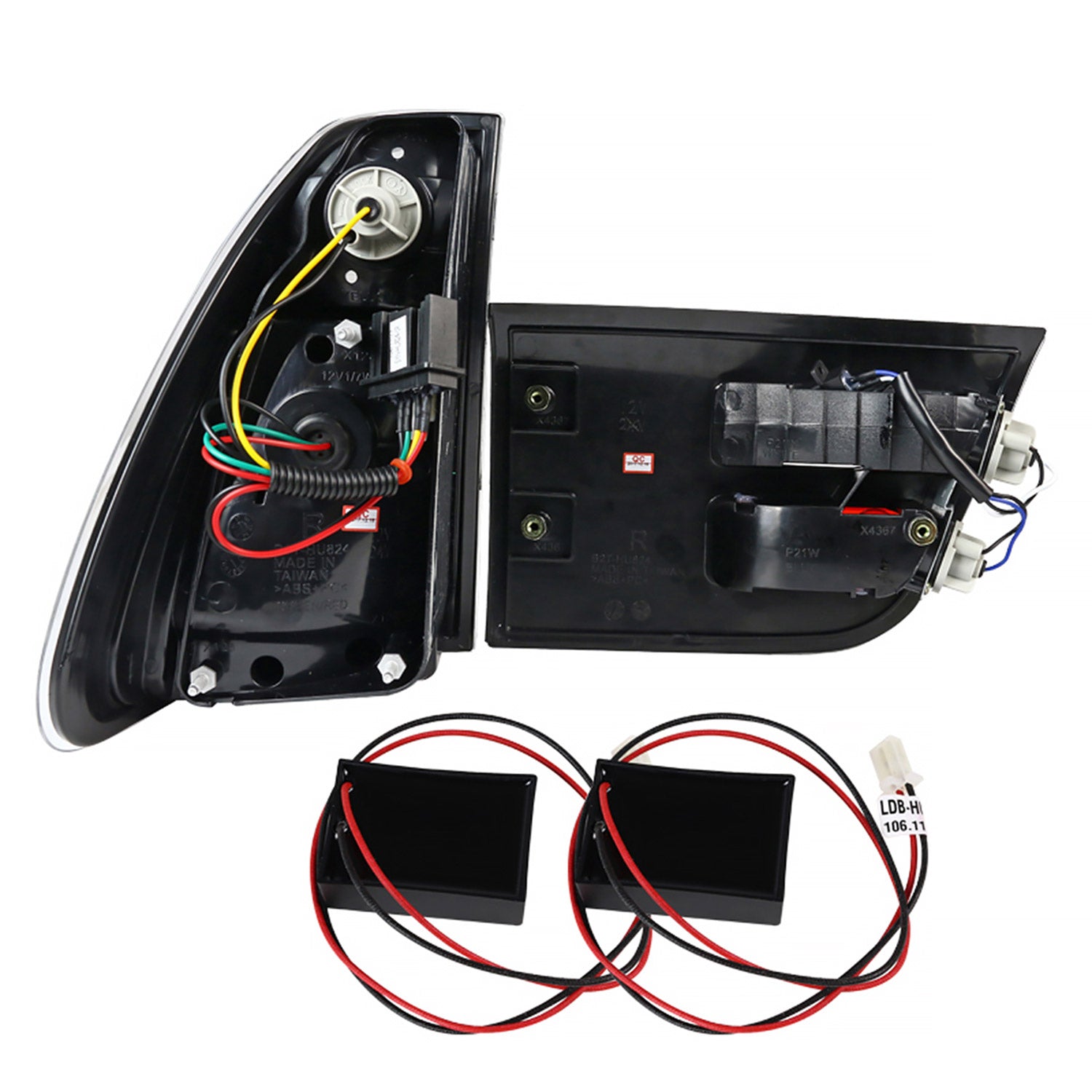 2000-2006 BMW E53 X5 LED Tail Lights Jet Black Housing/Clear Lens